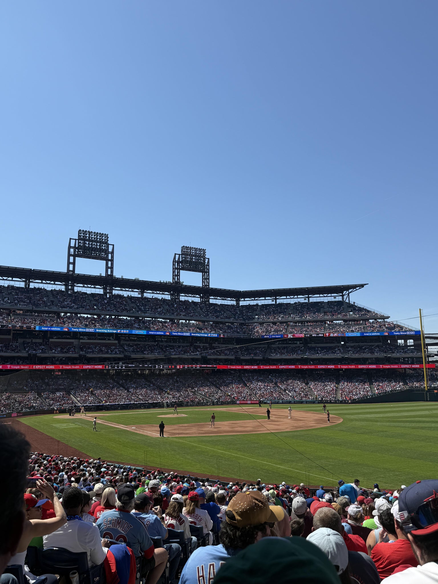 Real Fan View taken from Section 109 at Citizens Bank Park by Dana M