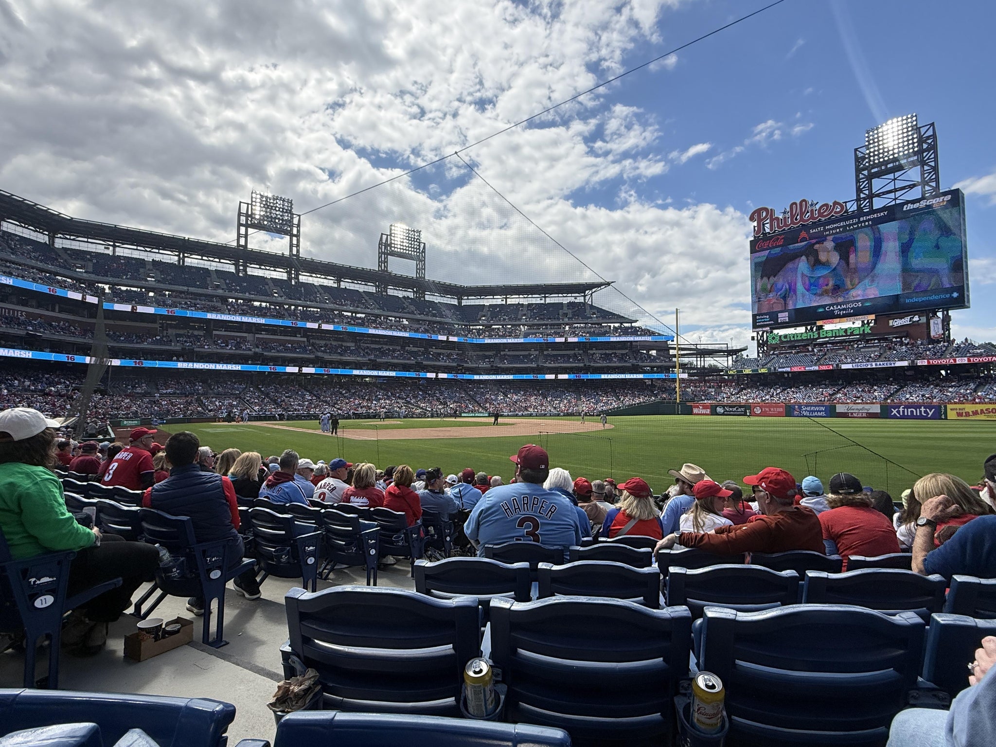 Real Fan View taken from Section 110 at Citizens Bank Park by Pristine M
