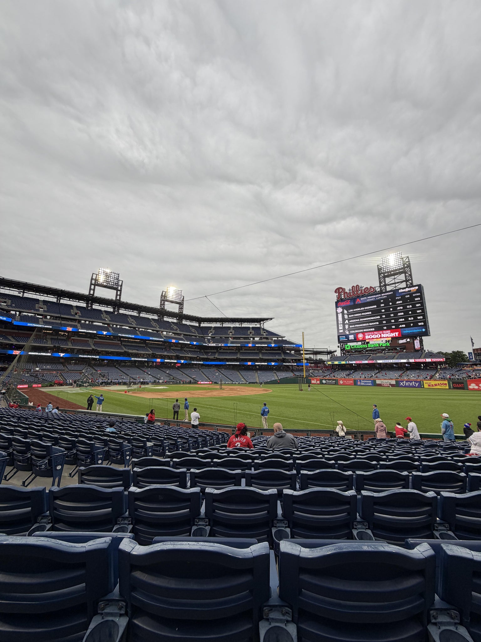 Real Fan View taken from Section 110 at Citizens Bank Park by Andrew W