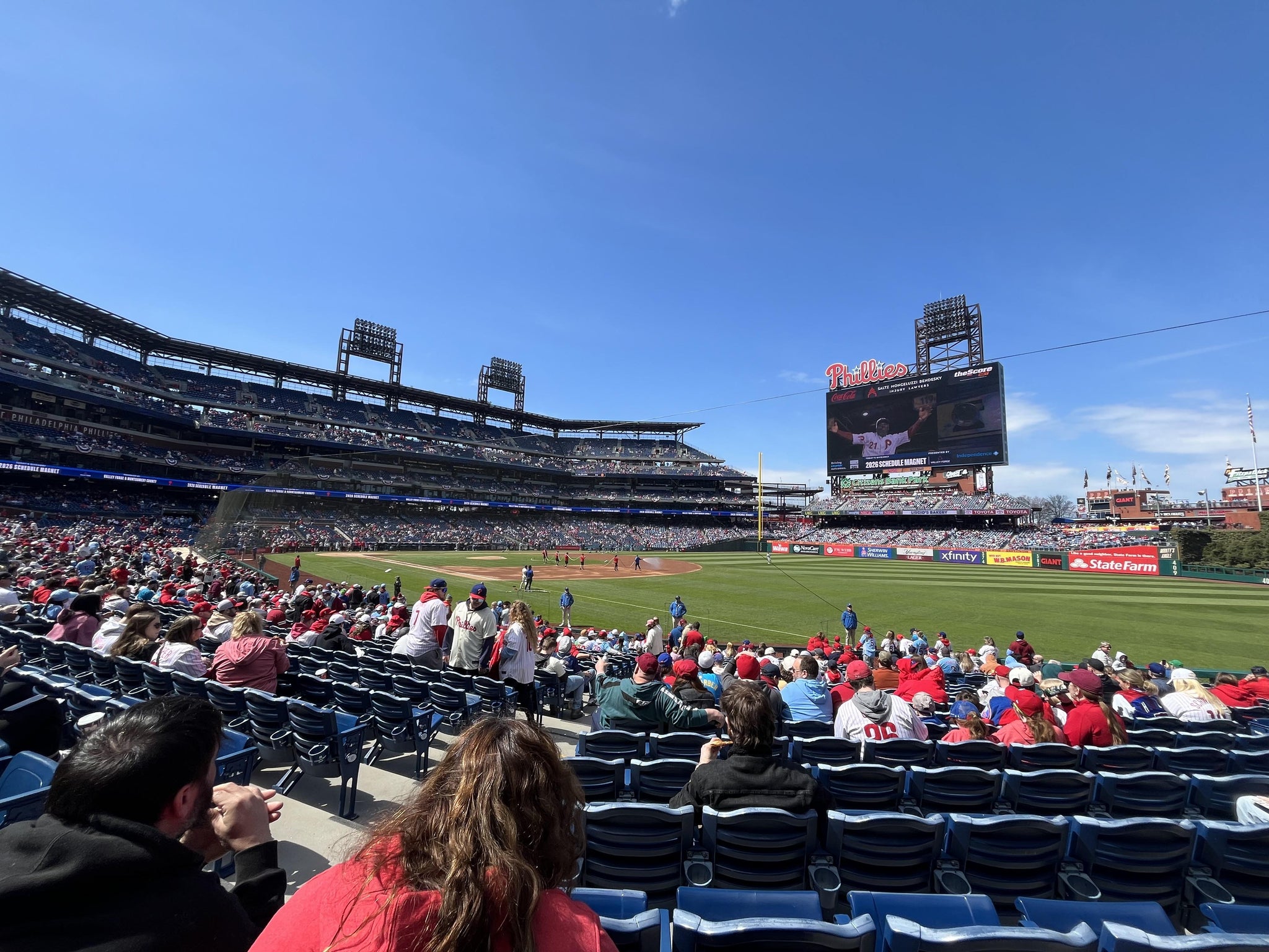 Real Fan View taken from Section 110 at Citizens Bank Park by Jeremiah G