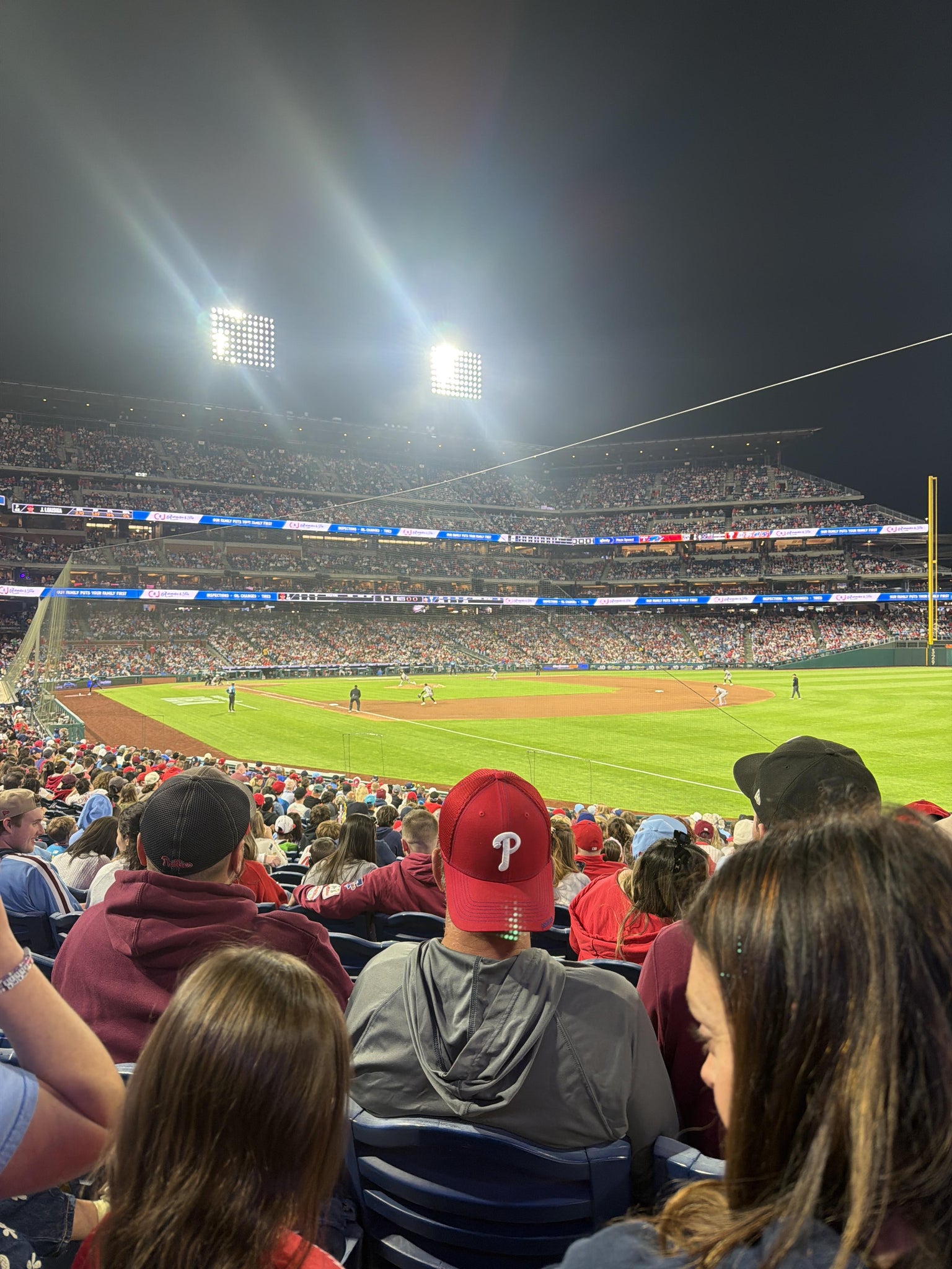 Real Fan View taken from Section 110 at Citizens Bank Park by Paul J