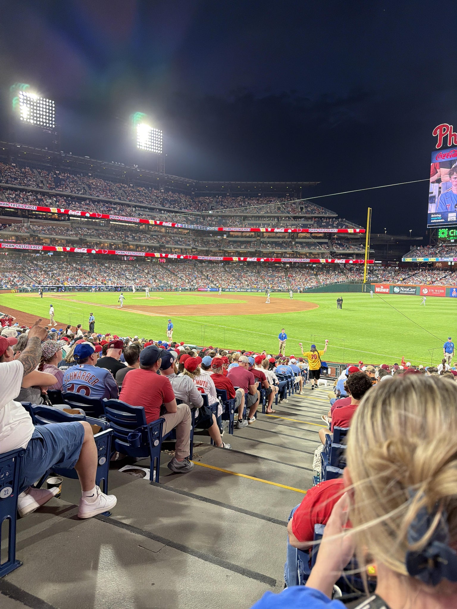 Real Fan View taken from Section 110 at Citizens Bank Park by Eugene L