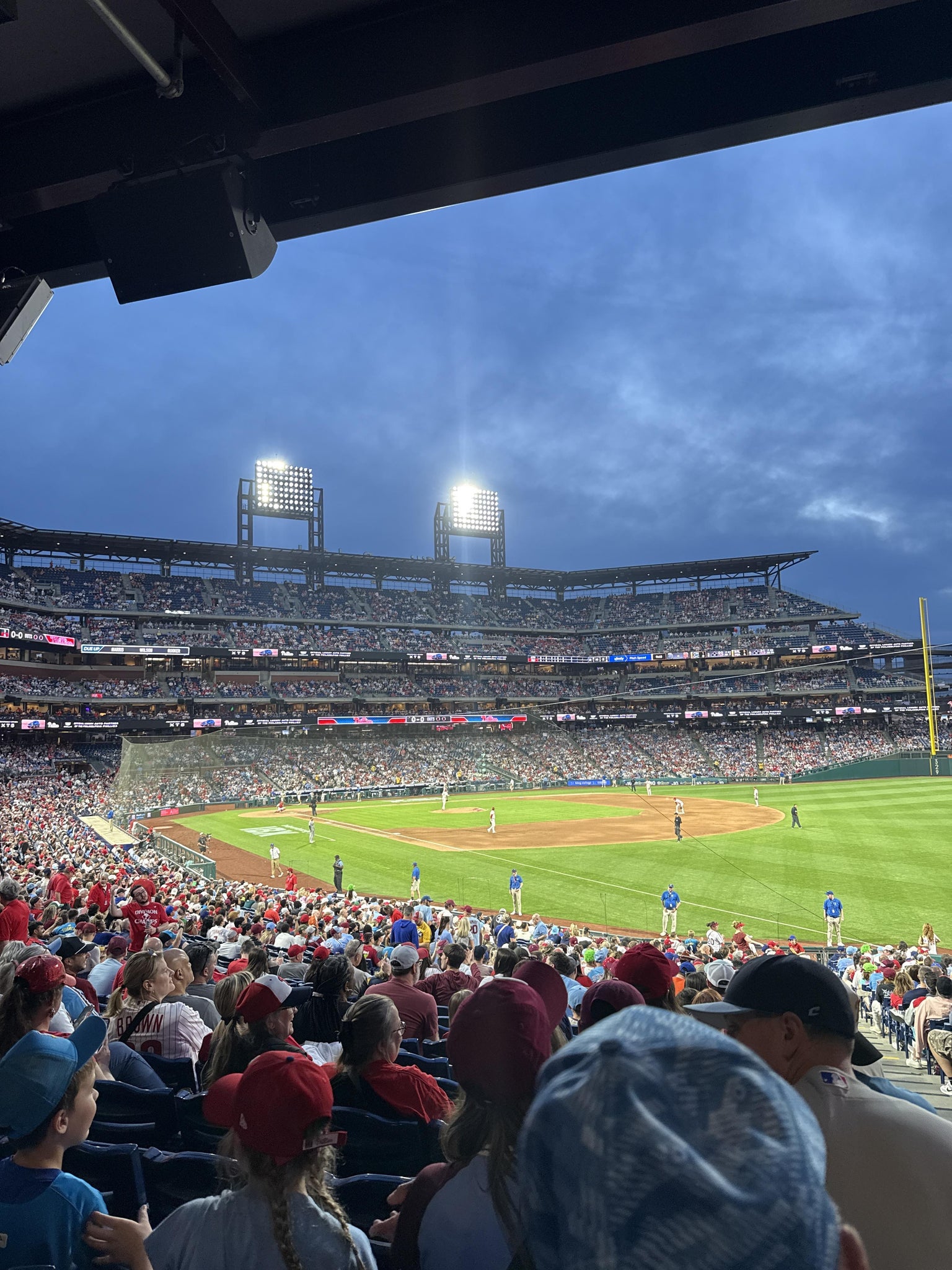 Real Fan View taken from Section 110 at Citizens Bank Park by Bryan N