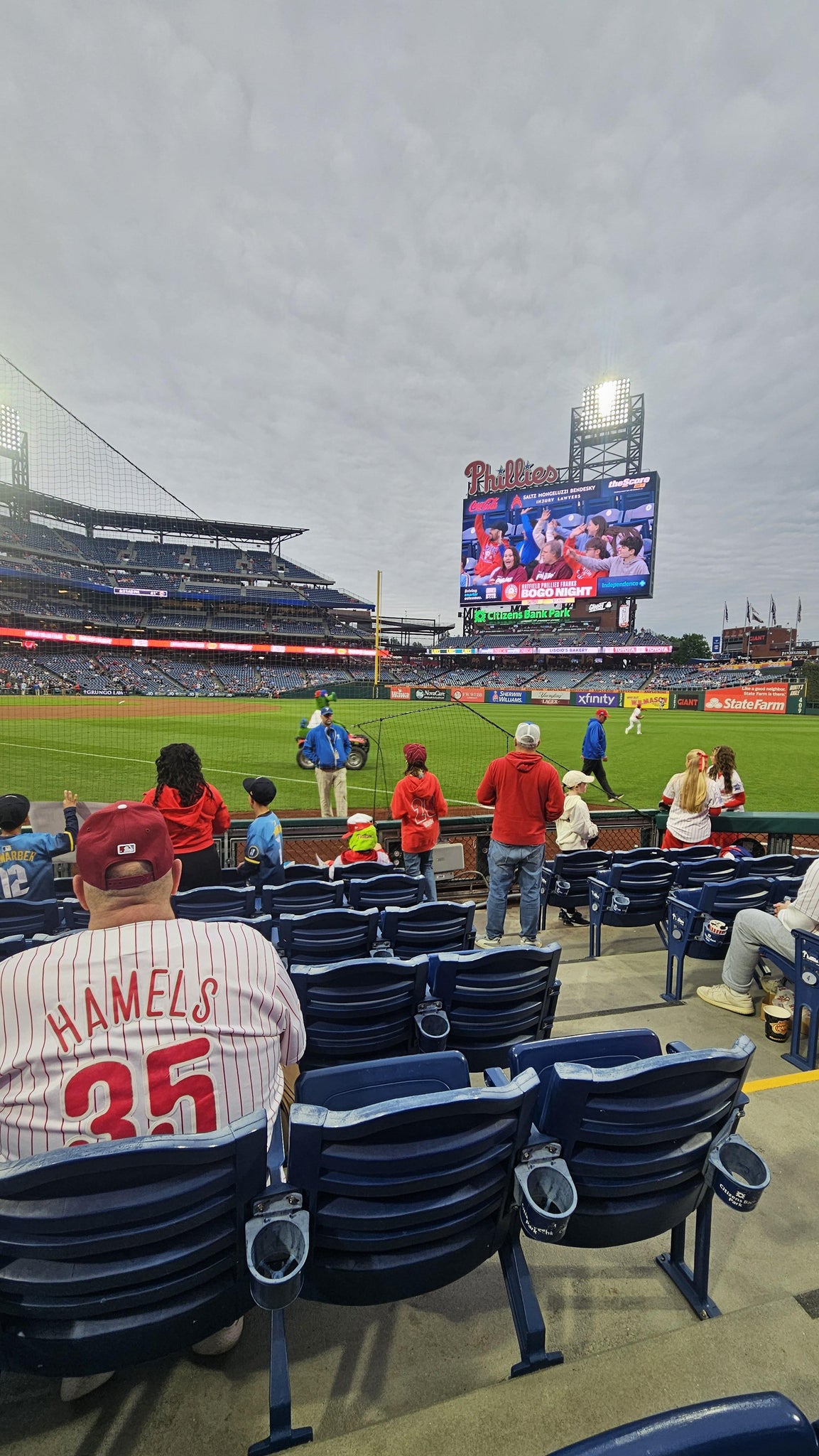 Real Fan View taken from Section 110 at Citizens Bank Park by Carrie P