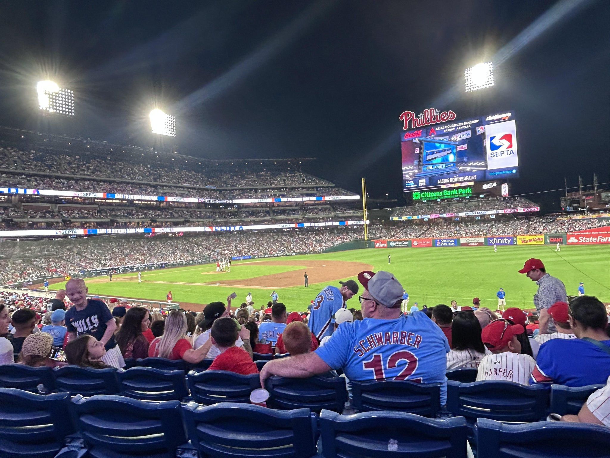 Real Fan View taken from Section 112 at Citizens Bank Park by Matt K