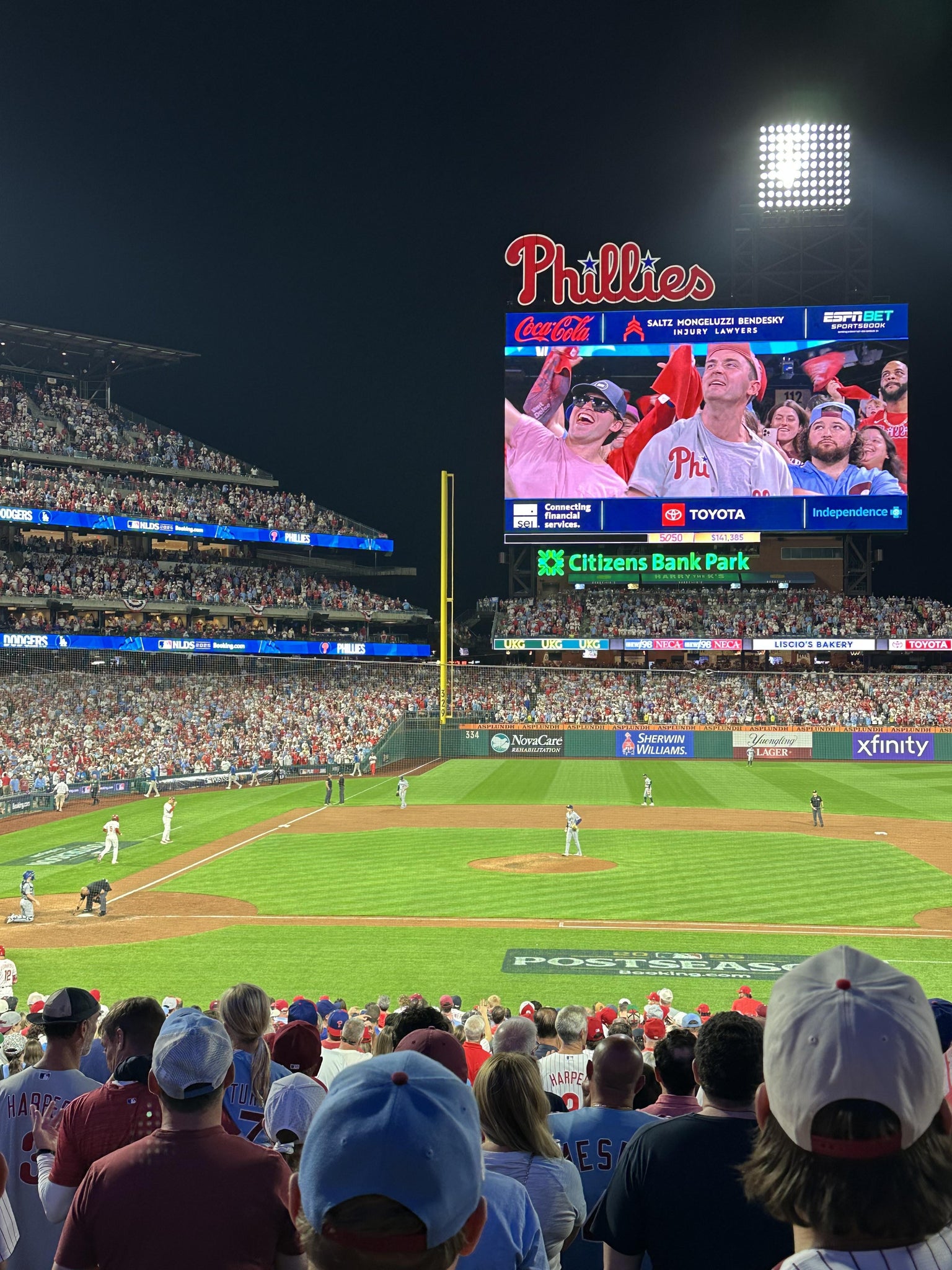Real Fan View taken from Section 116 at Citizens Bank Park by Wade B
