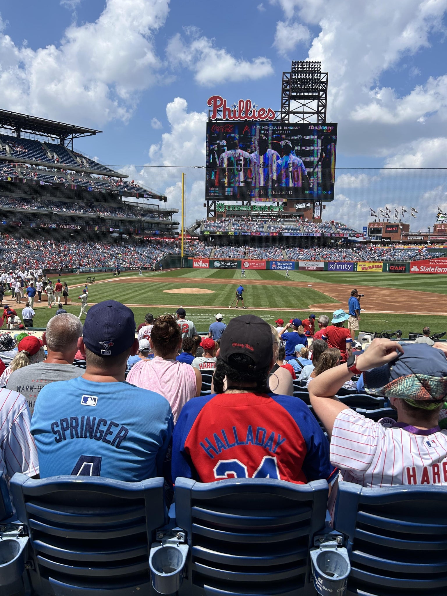 Real Fan View taken from Section 117 at Citizens Bank Park by Juliann S