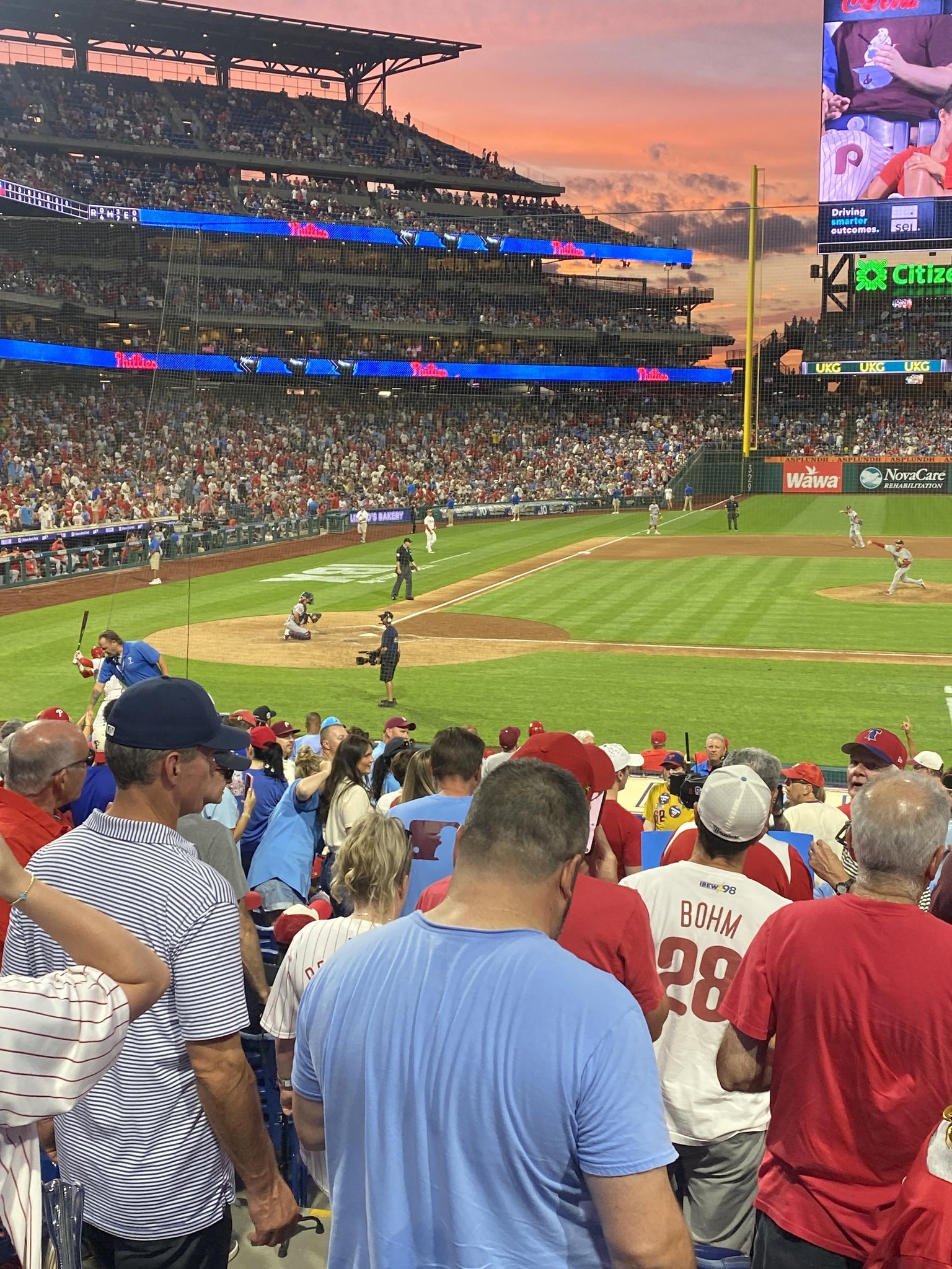 Real Fan View taken from Section 117 at Citizens Bank Park by Donna R