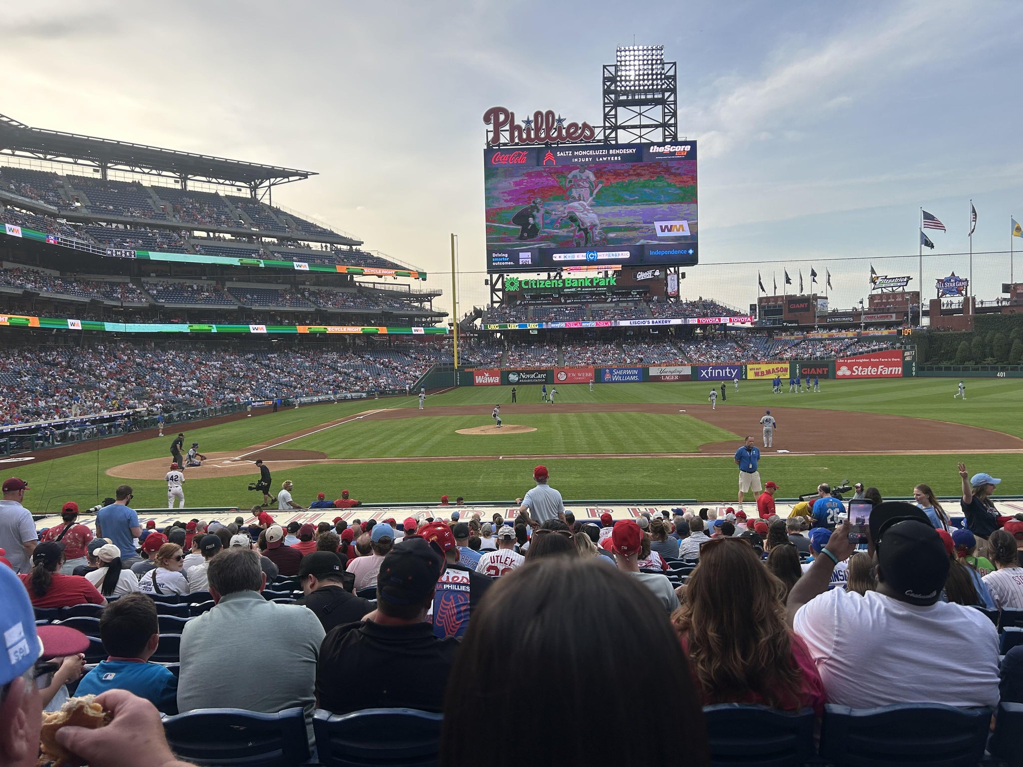 Real Fan View taken from Section 117 at Citizens Bank Park by Nikkolaus C