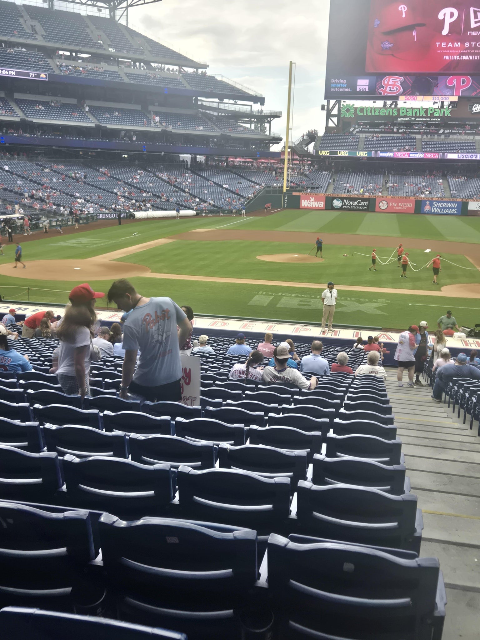 Real Fan View taken from Section 117 at Citizens Bank Park by Ralph M