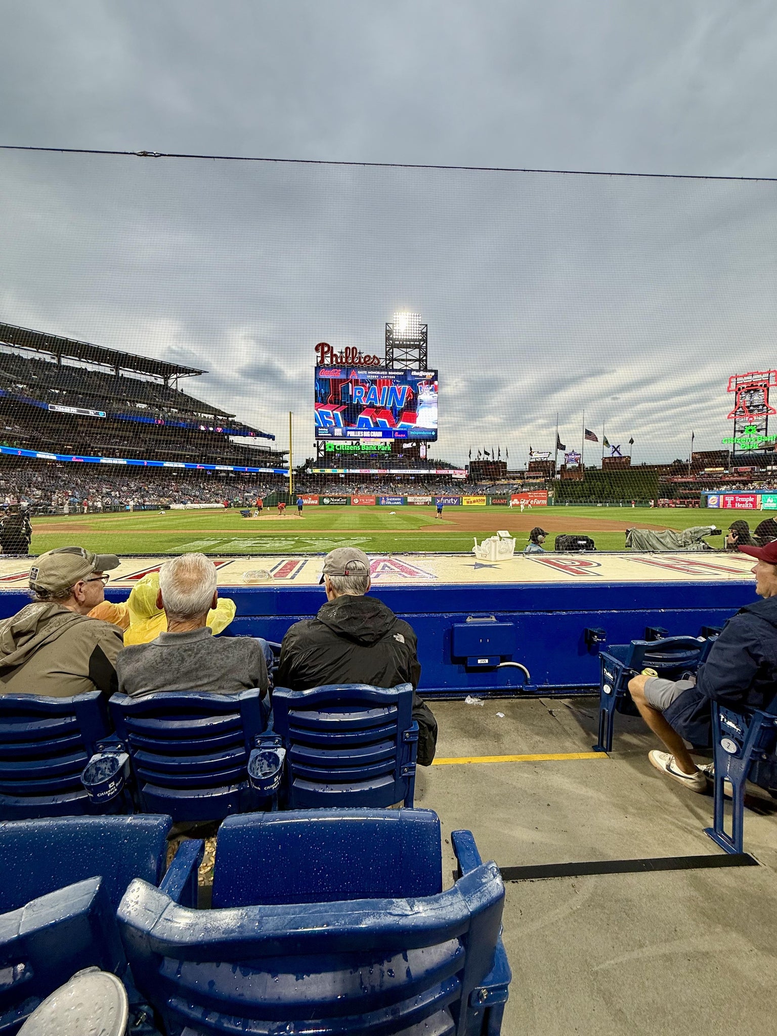 Real Fan View taken from Section 117 at Citizens Bank Park by Rebecca Z