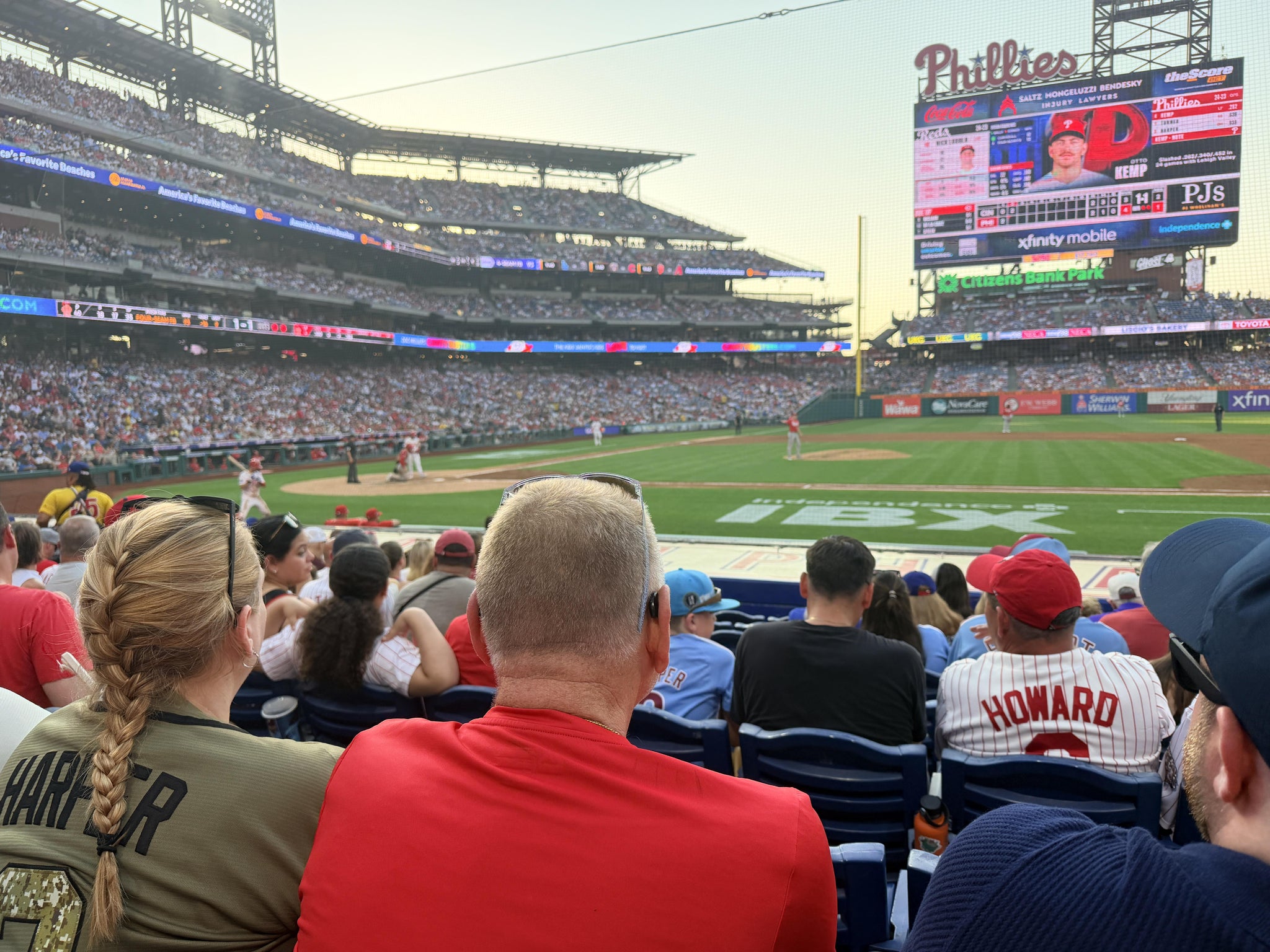 Real Fan View taken from Section 117 at Citizens Bank Park by Shawn M