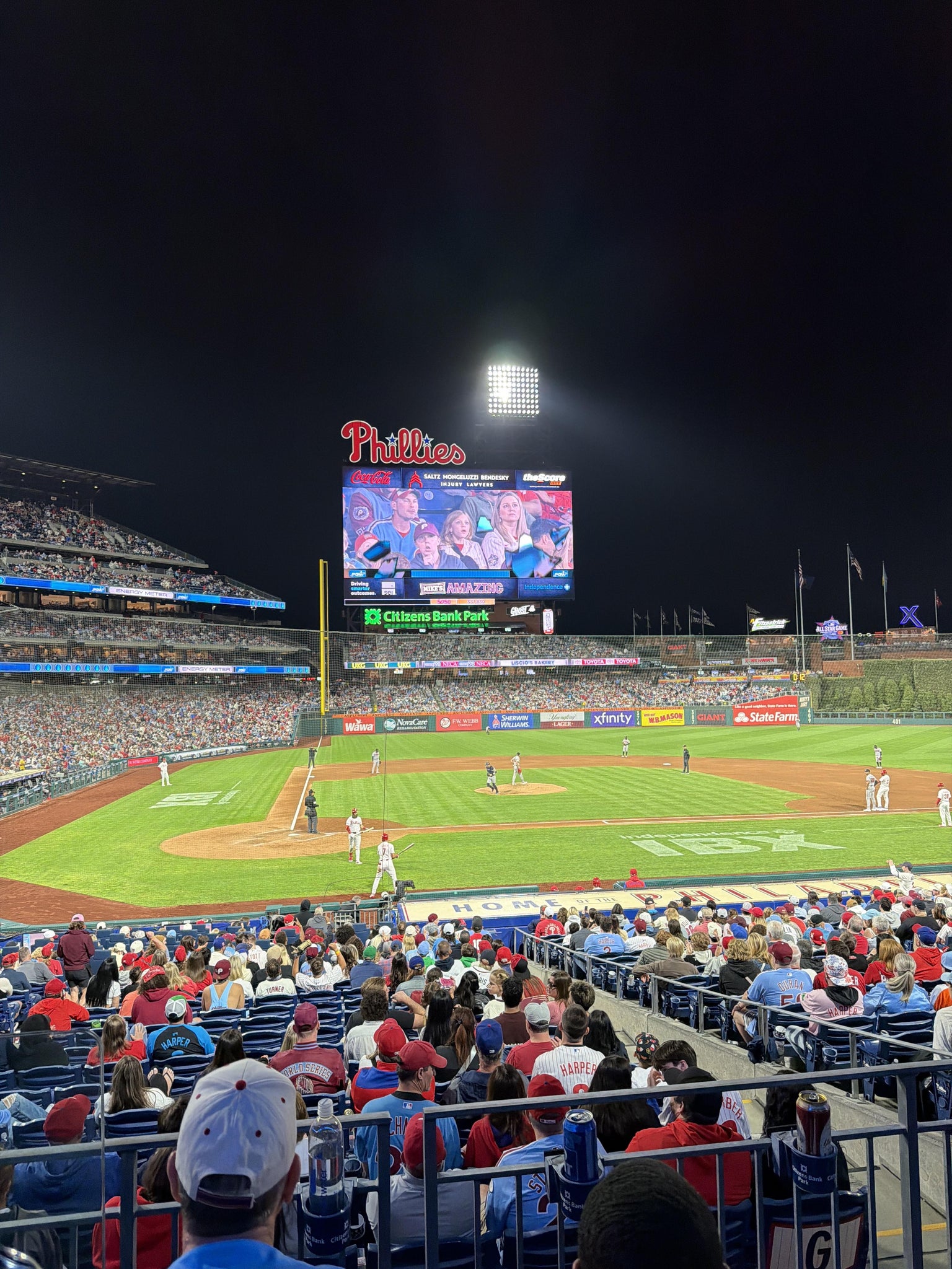 Vue réelle des fans prise de la Section 119 au site Citizens Bank Park par Jonathan S