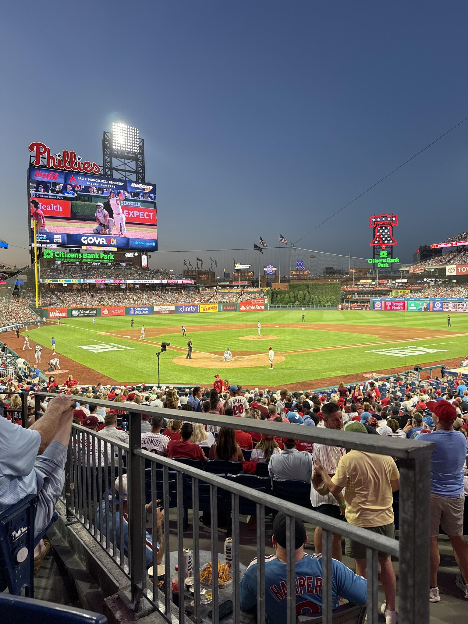 Real Fan View taken from Section 122 at Citizens Bank Park by Lori A