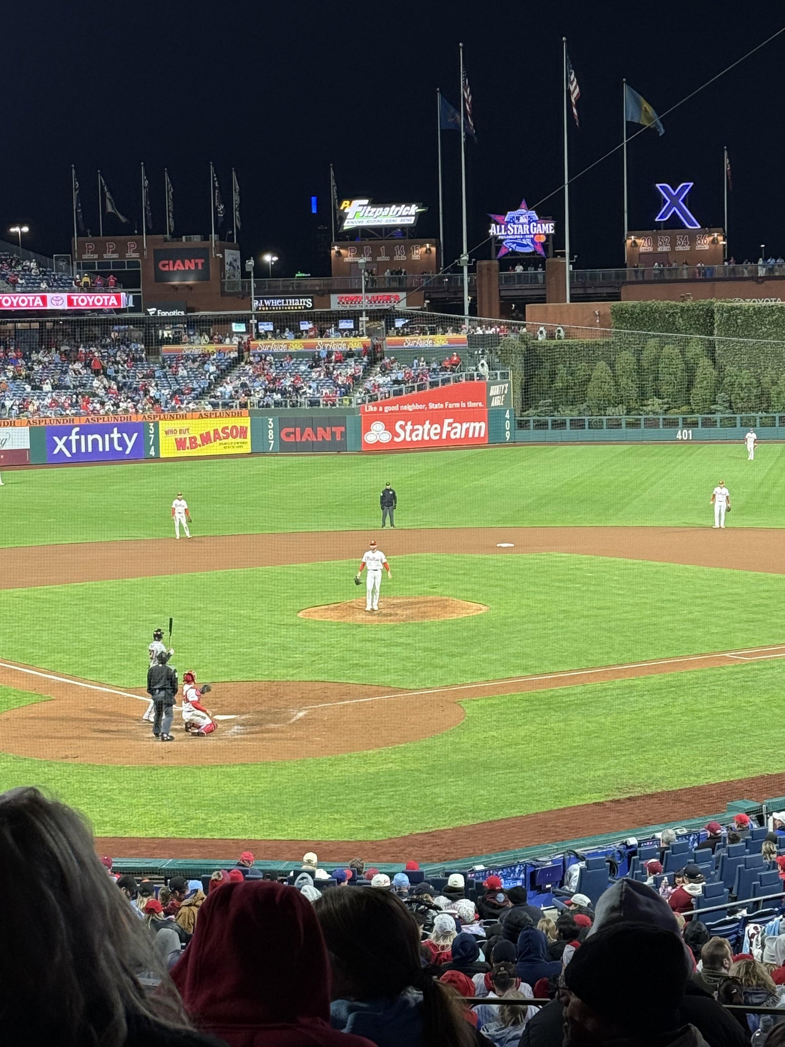 Real Fan View taken from Section 122 at Citizens Bank Park by Bruce D