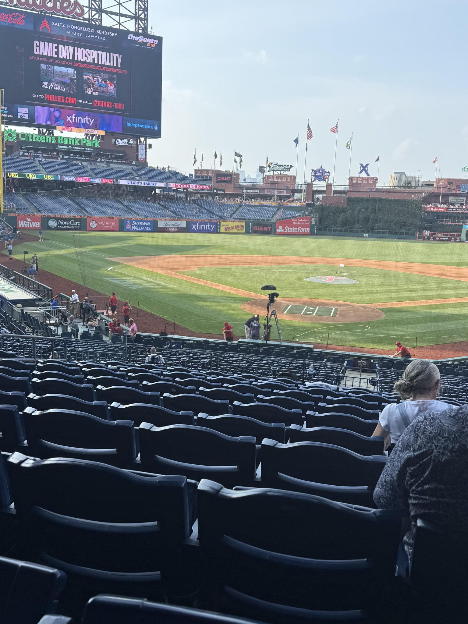 Real Fan View taken from Section 123 at Citizens Bank Park by Tracey L