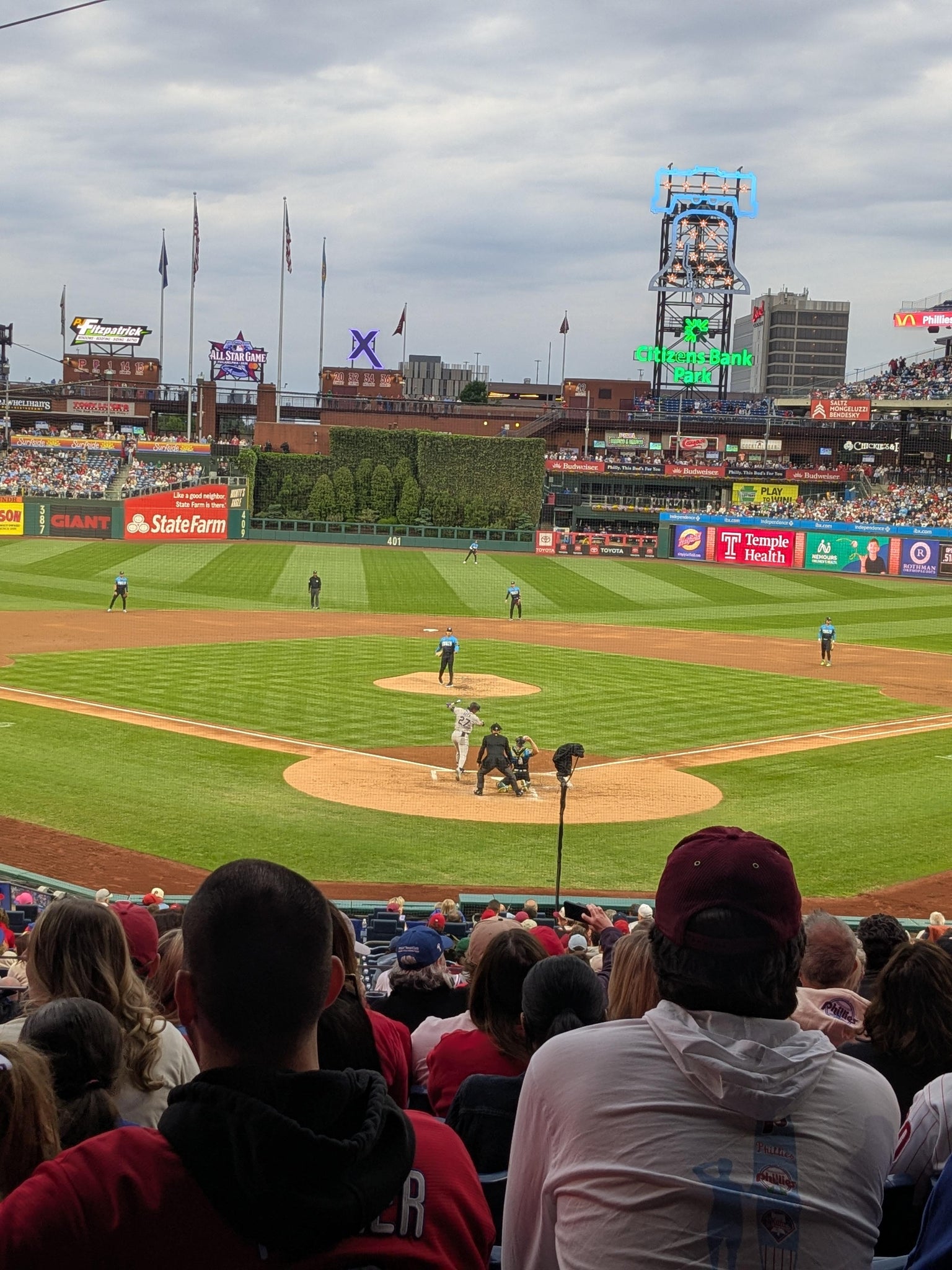 Real Fan View taken from Section 124 at Citizens Bank Park by Liliya B
