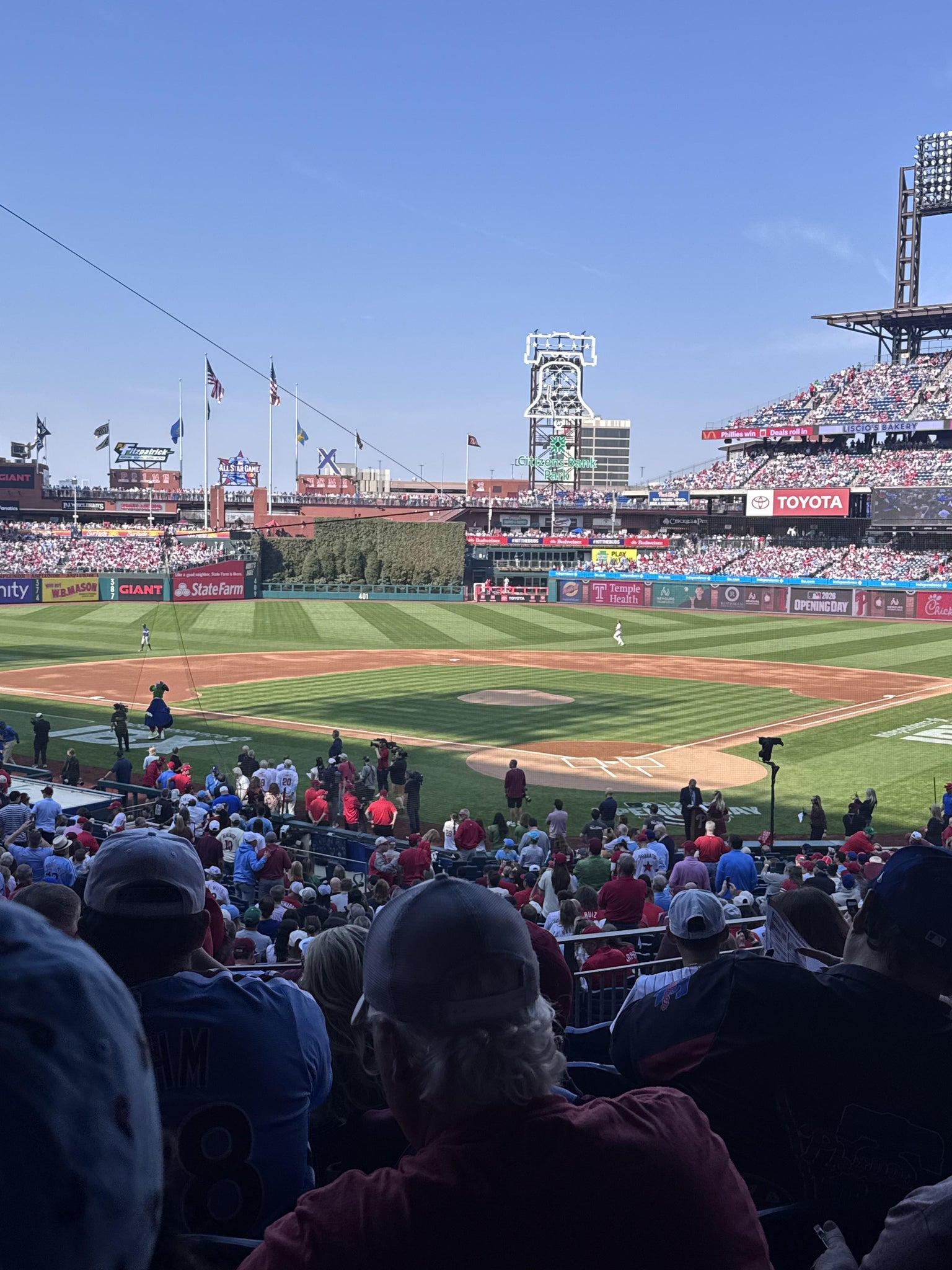 Real Fan View taken from Section 125 at Citizens Bank Park by Thomas D