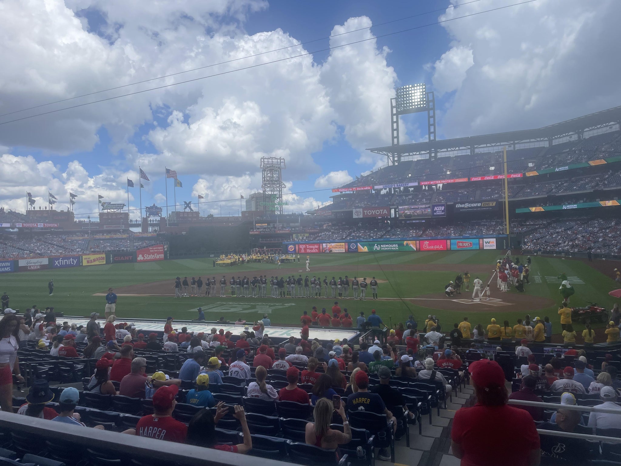 Real Fan View taken from Section 127 at Citizens Bank Park by Robert K