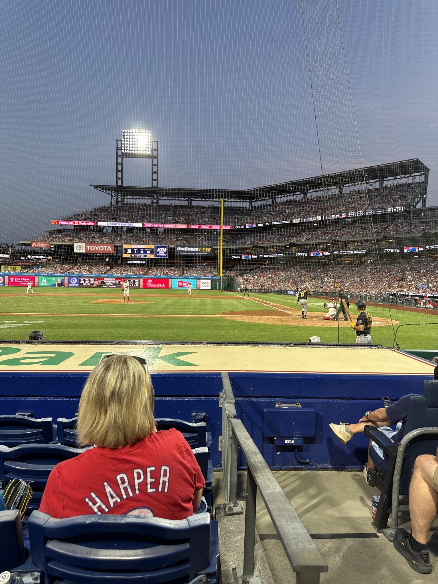 Real Fan View taken from Section 129 at Citizens Bank Park by Shane S