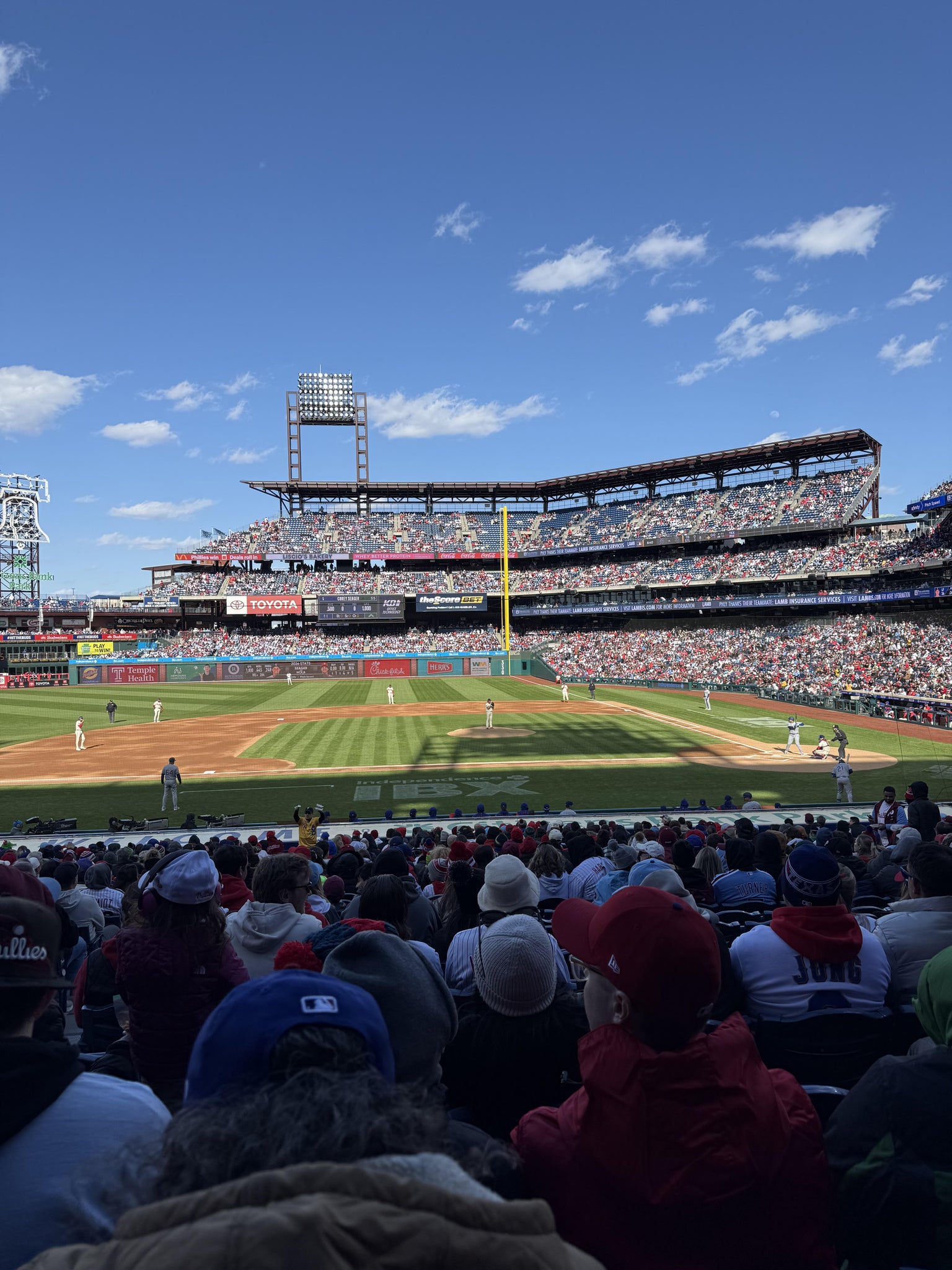 Real Fan View taken from Section 130 at Citizens Bank Park by Andrea C