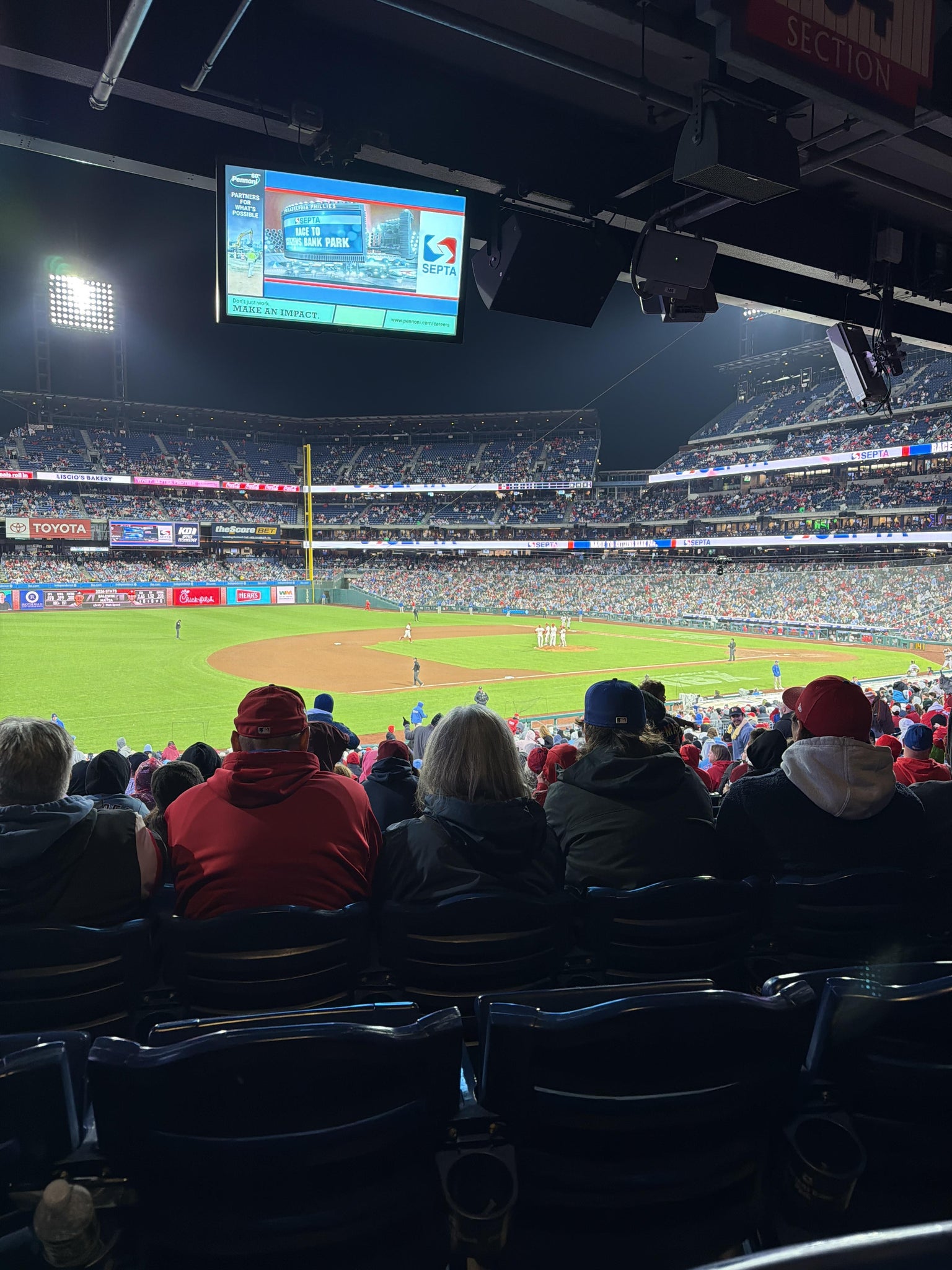 Real Fan View taken from Section 134 at Citizens Bank Park by Michael B