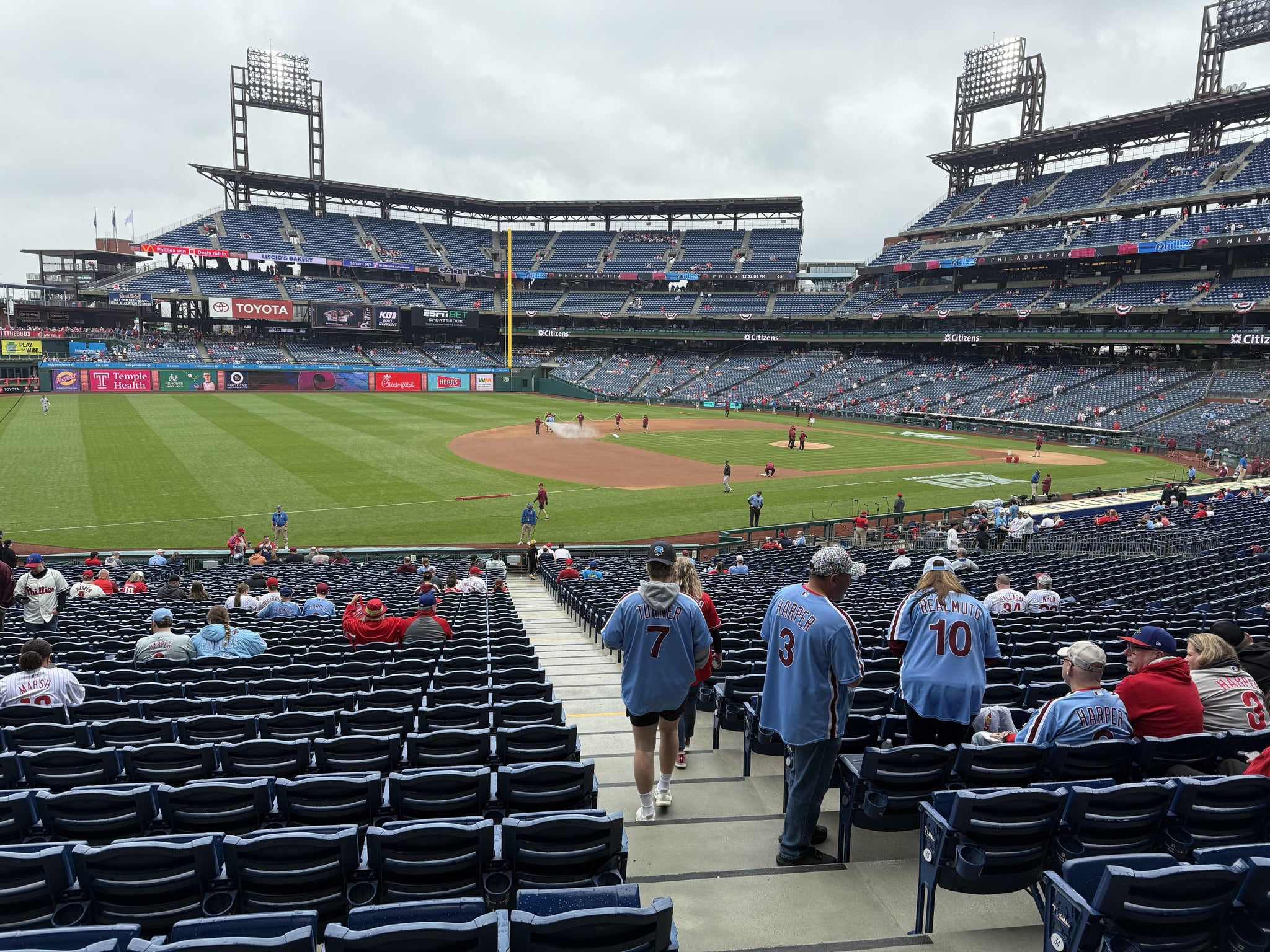 Real Fan View taken from Section 135 at Citizens Bank Park by Lauren F