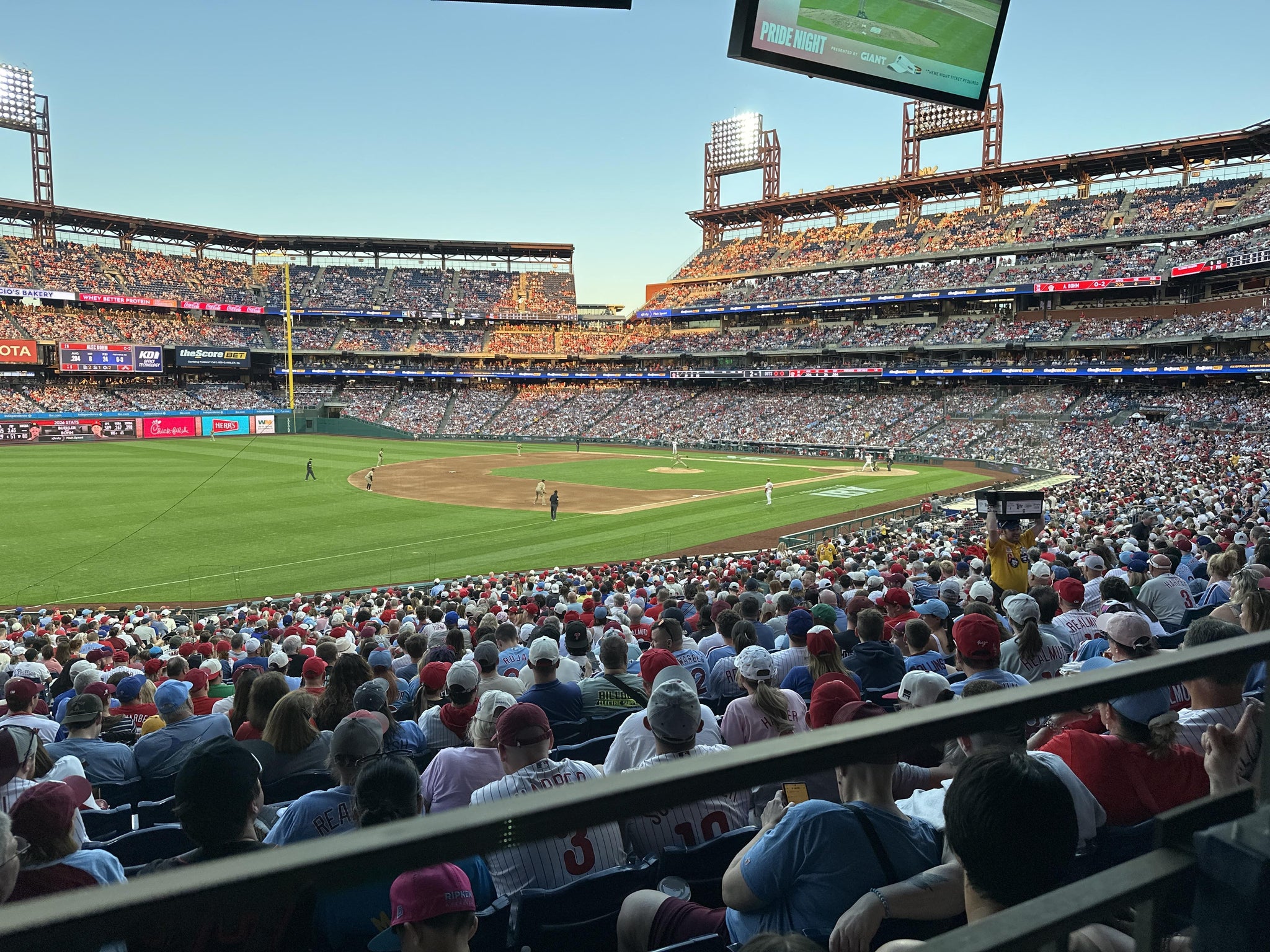 Real Fan View taken from Section 136 at Citizens Bank Park by Anonymous User