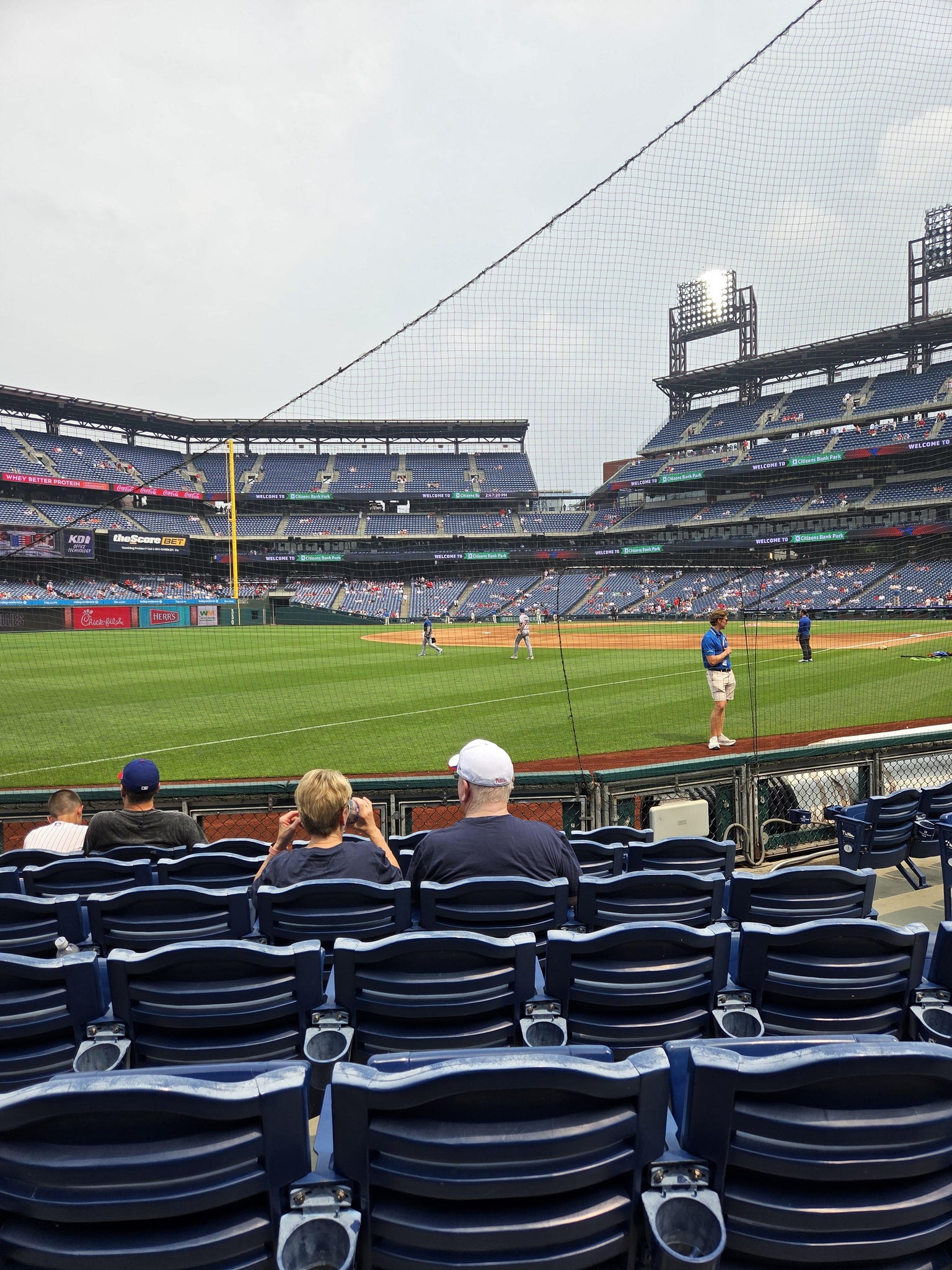 Real Fan View taken from Section 137 at Citizens Bank Park by Joe G