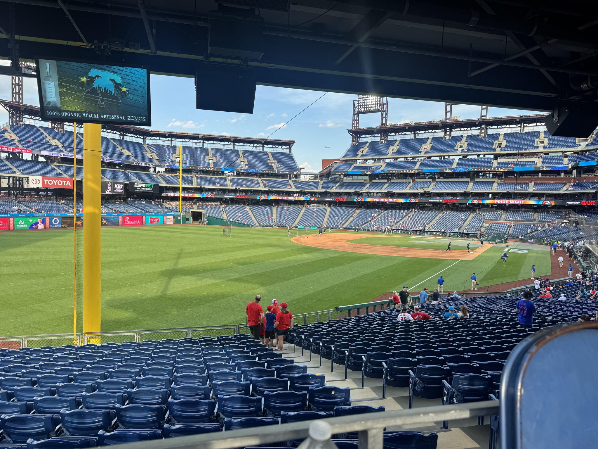 Real Fan View taken from Section 139 at Citizens Bank Park by Nicole B