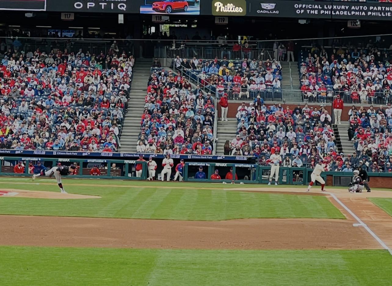 Real Fan View taken from Section 141 at Citizens Bank Park by Charles C