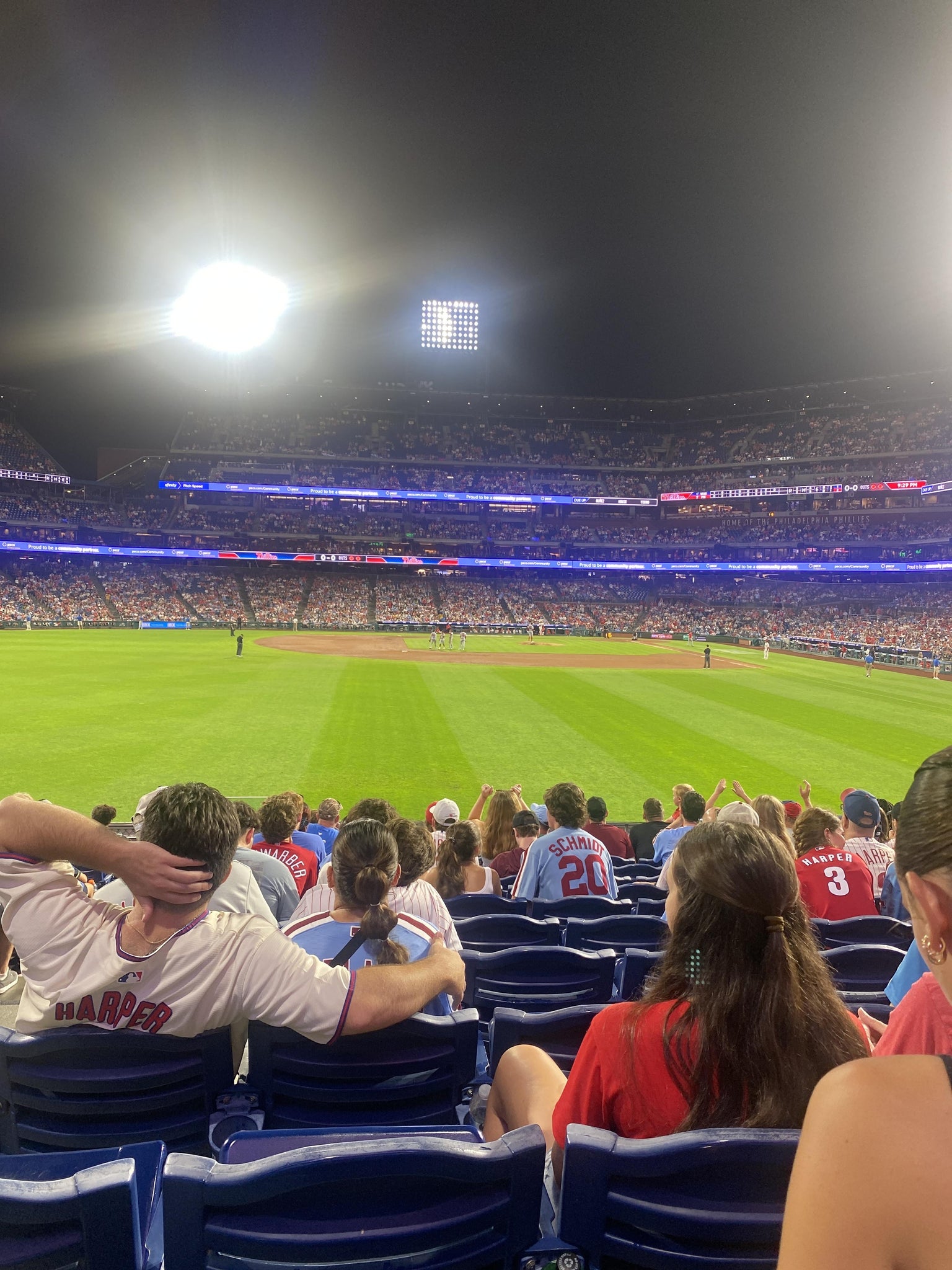 Real Fan View taken from Section 143 at Citizens Bank Park by Christina G