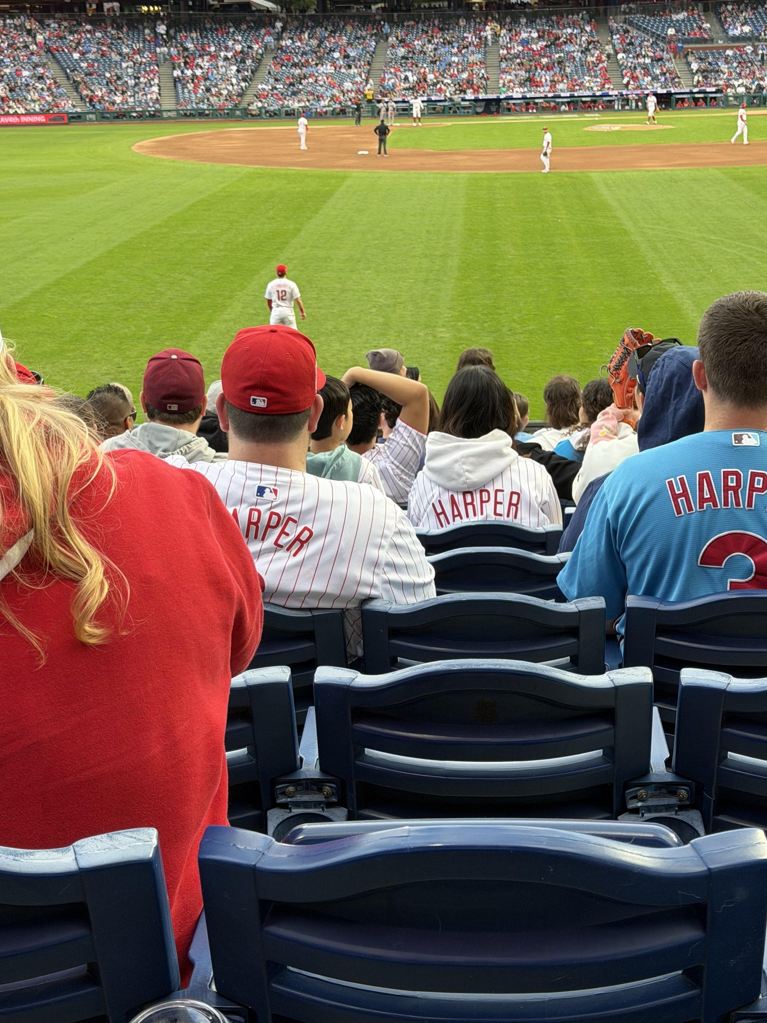 Real Fan View taken from Section 143 at Citizens Bank Park by Thomas L