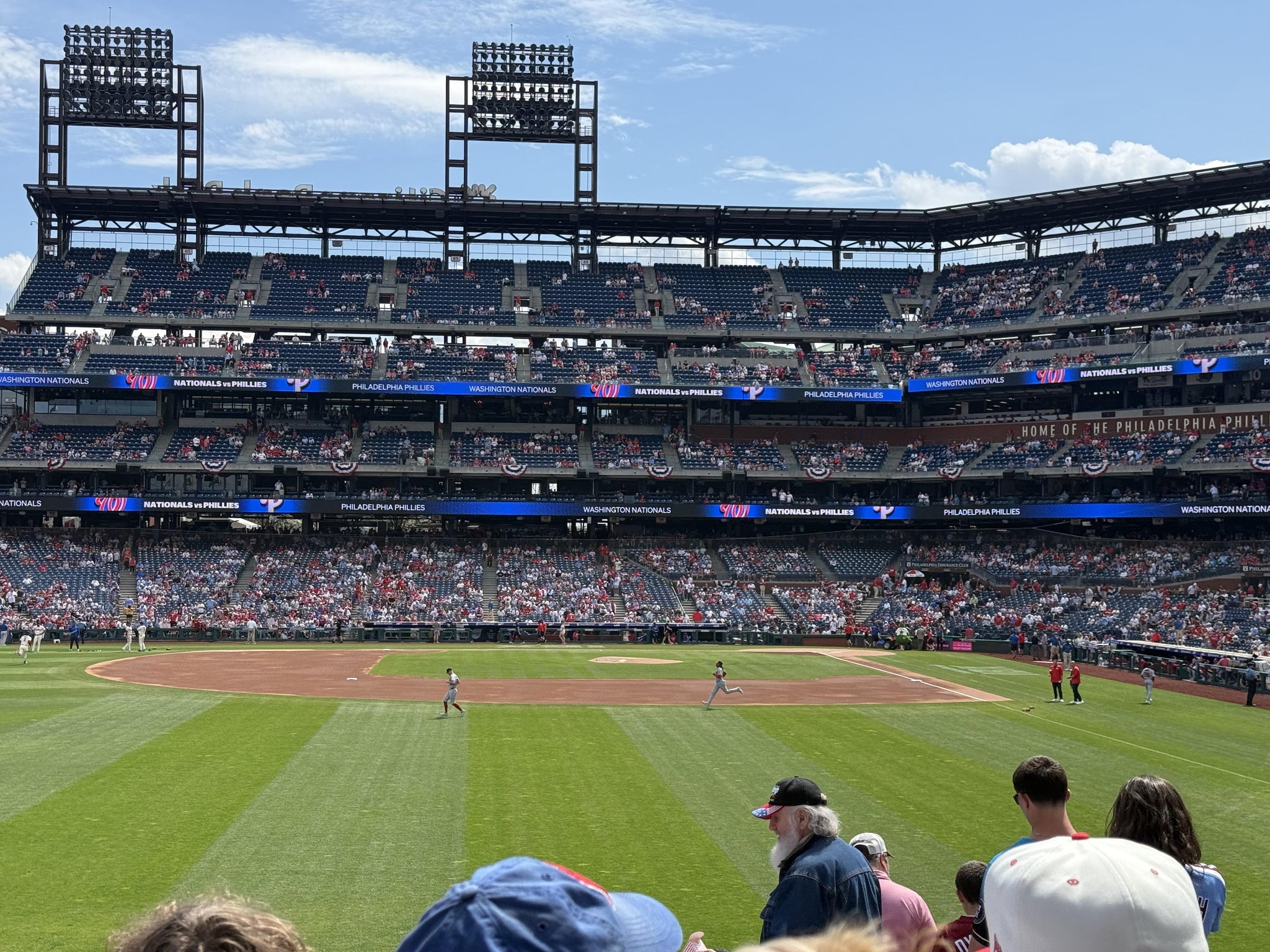 Real Fan View taken from Section 143 at Citizens Bank Park by Frances R