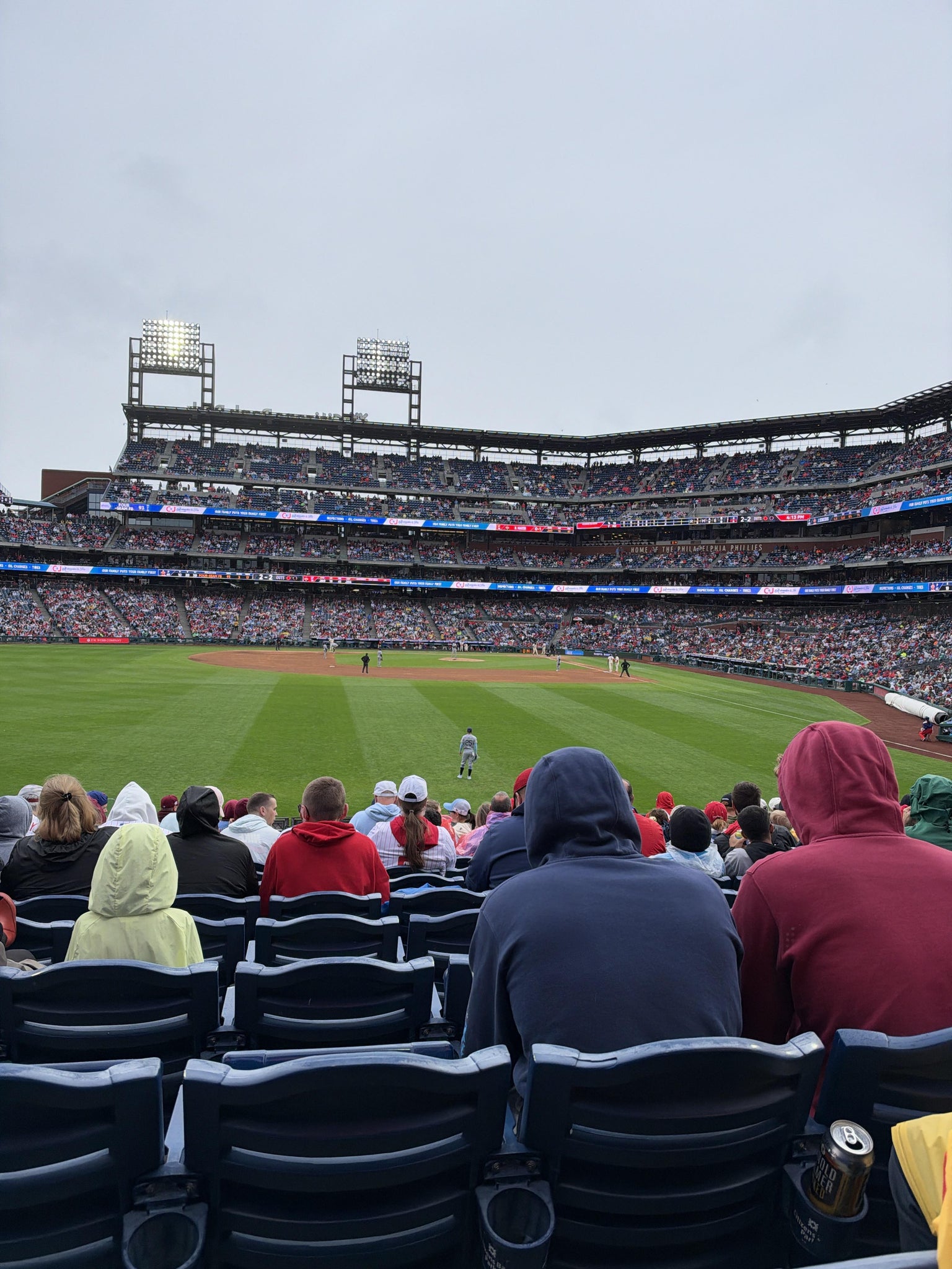 Real Fan View taken from Section 143 at Citizens Bank Park by Ryan S