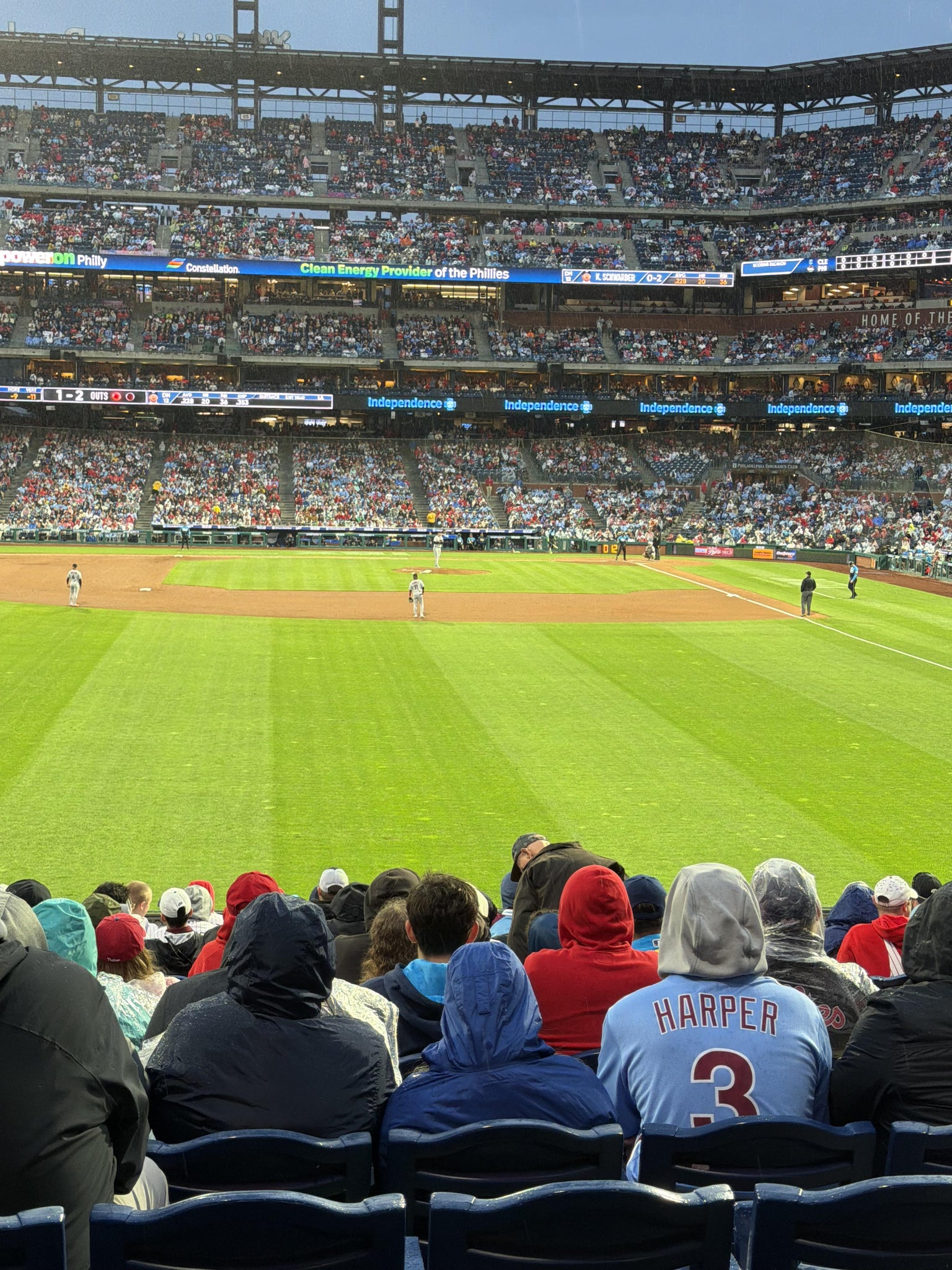 Real Fan View taken from Section 143 at Citizens Bank Park by Andrea B