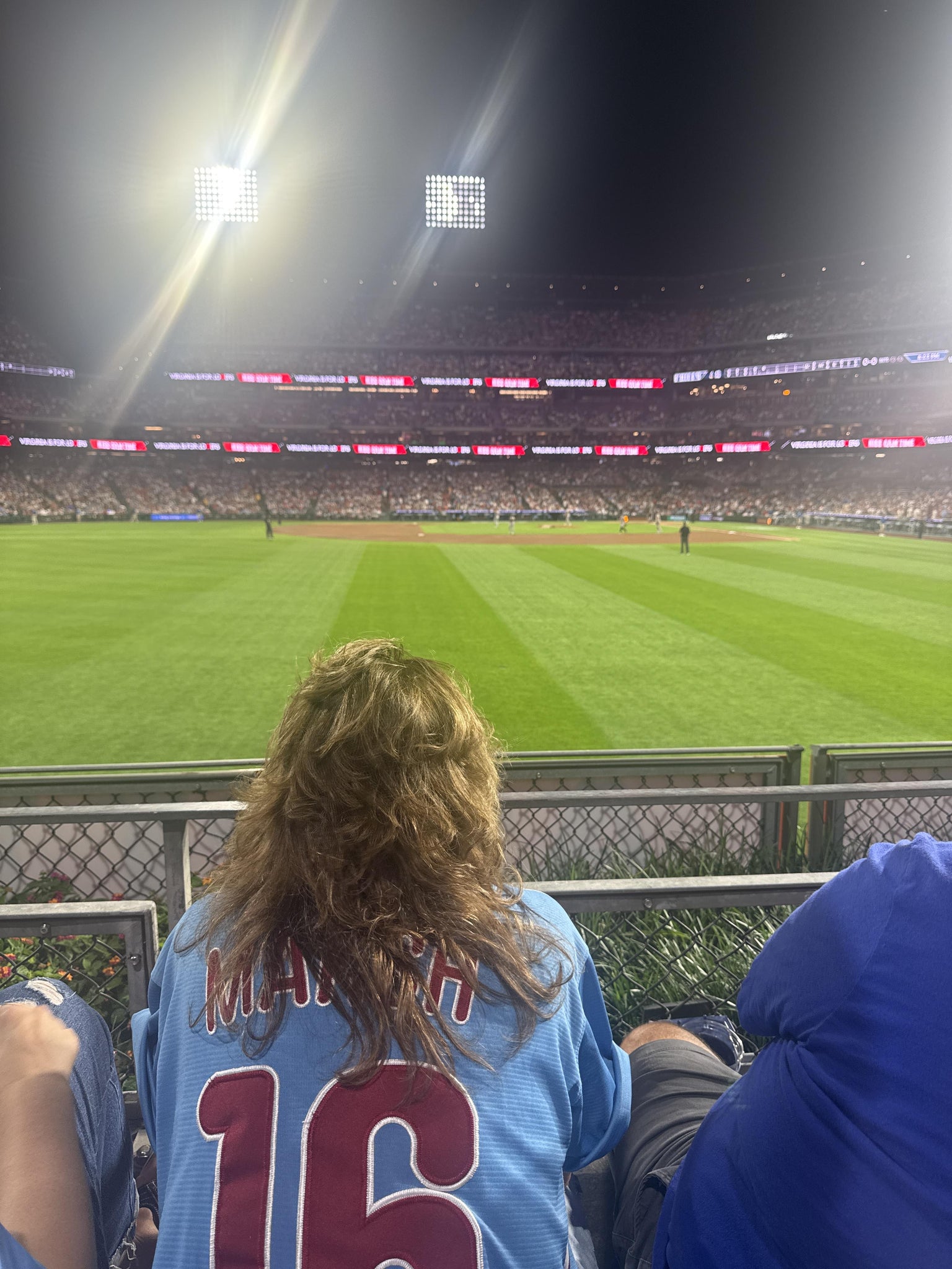 Real Fan View taken from Section 143 at Citizens Bank Park by Darwin P