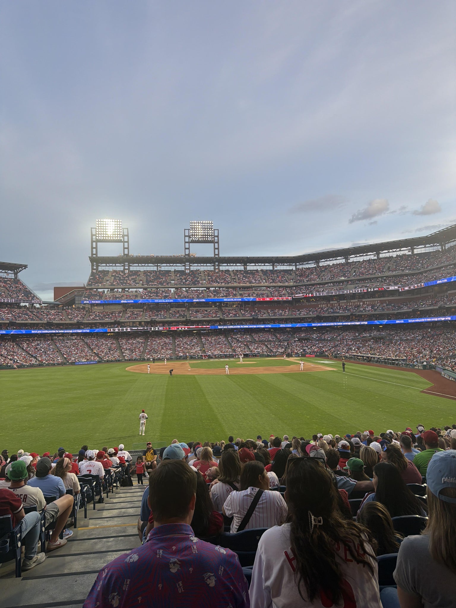 Real Fan View taken from Section 143 at Citizens Bank Park by Shawn H