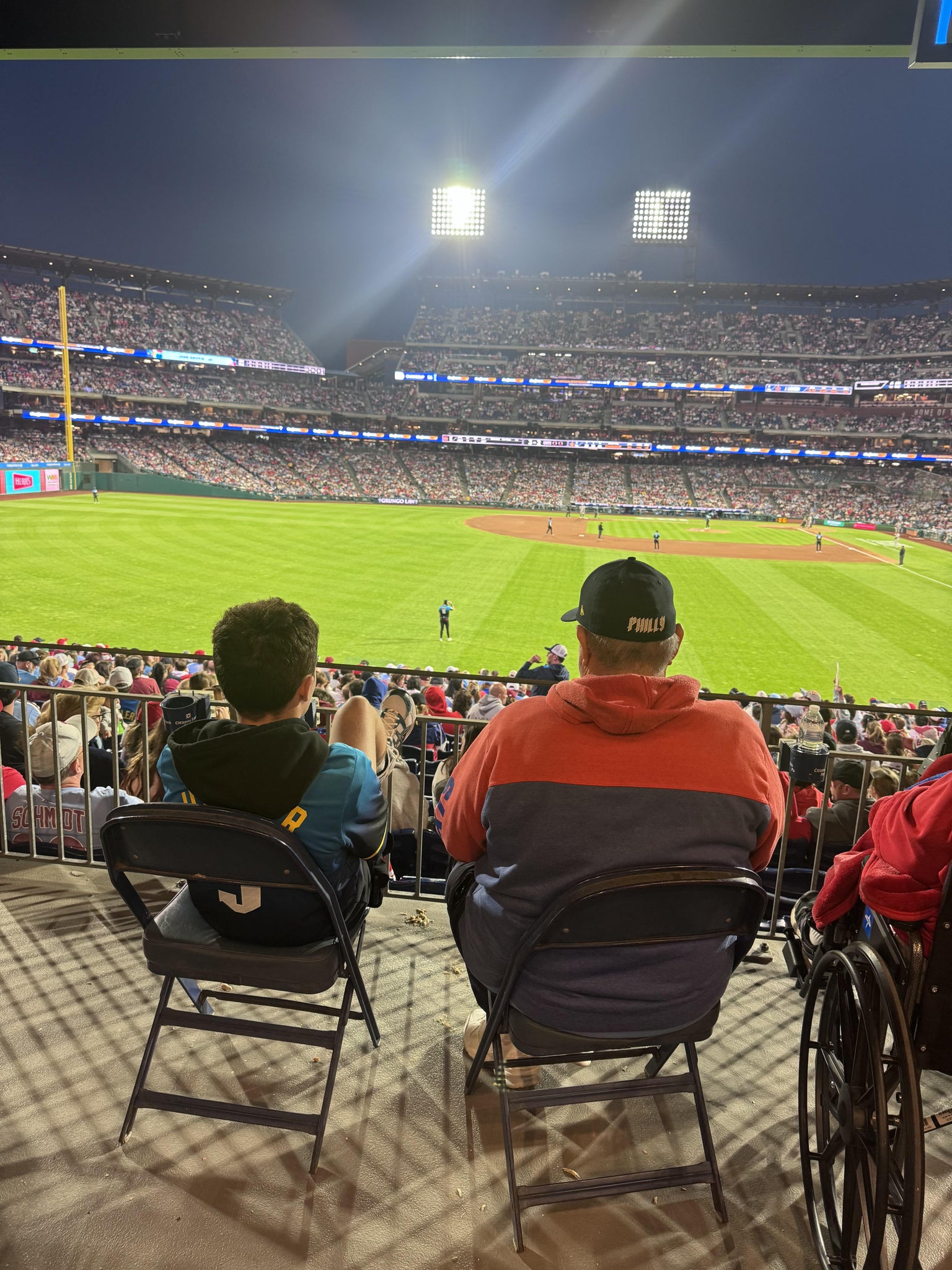 Real Fan View taken from Section 143 at Citizens Bank Park by Perry C