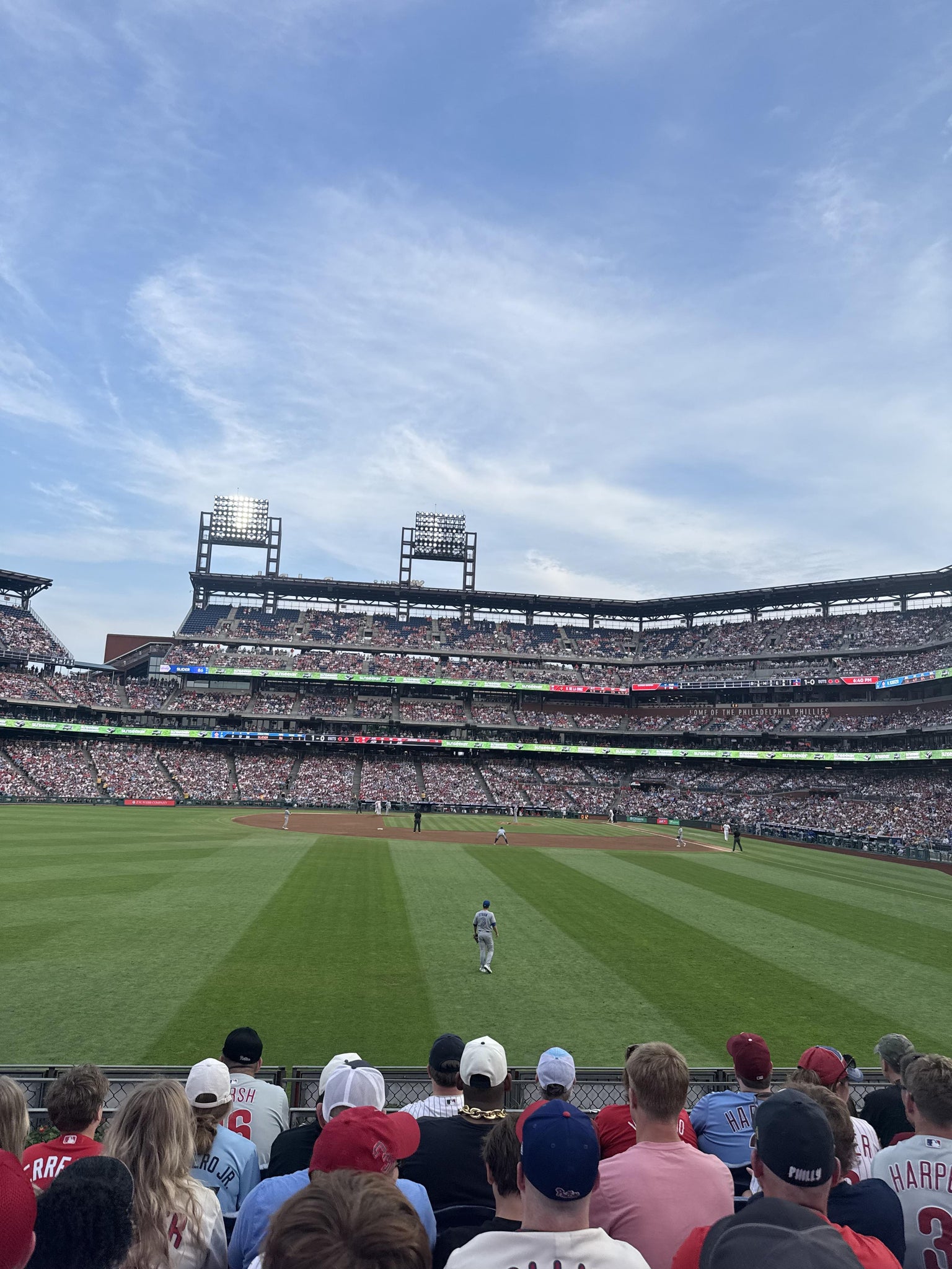 Real Fan View taken from Section 143 at Citizens Bank Park by Todd M