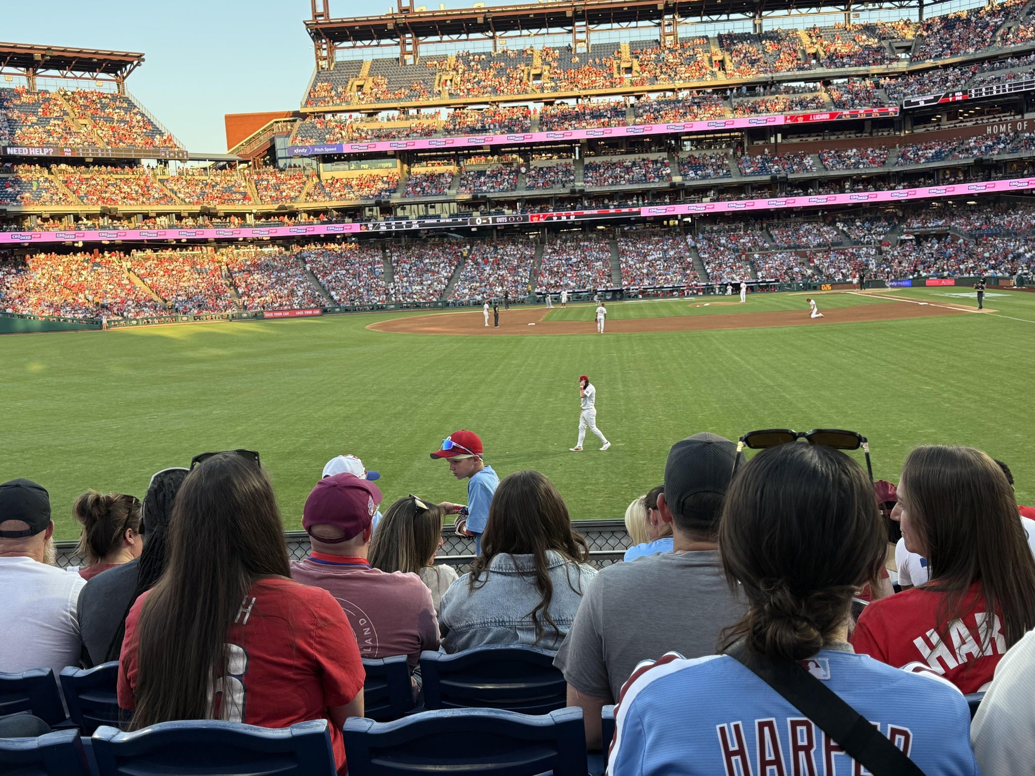 Real Fan View taken from Section 143 at Citizens Bank Park by Thomas M