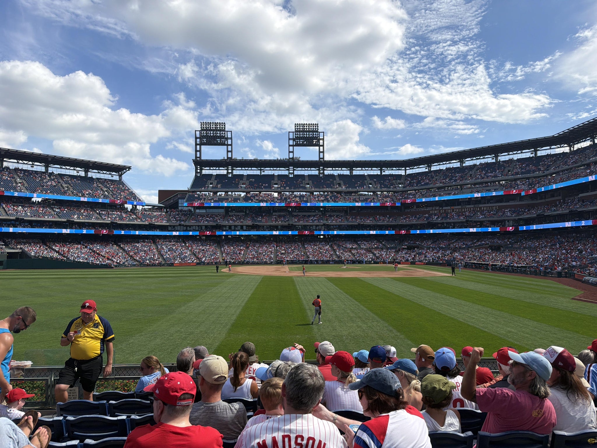 Real Fan View taken from Section 143 at Citizens Bank Park by Dave G