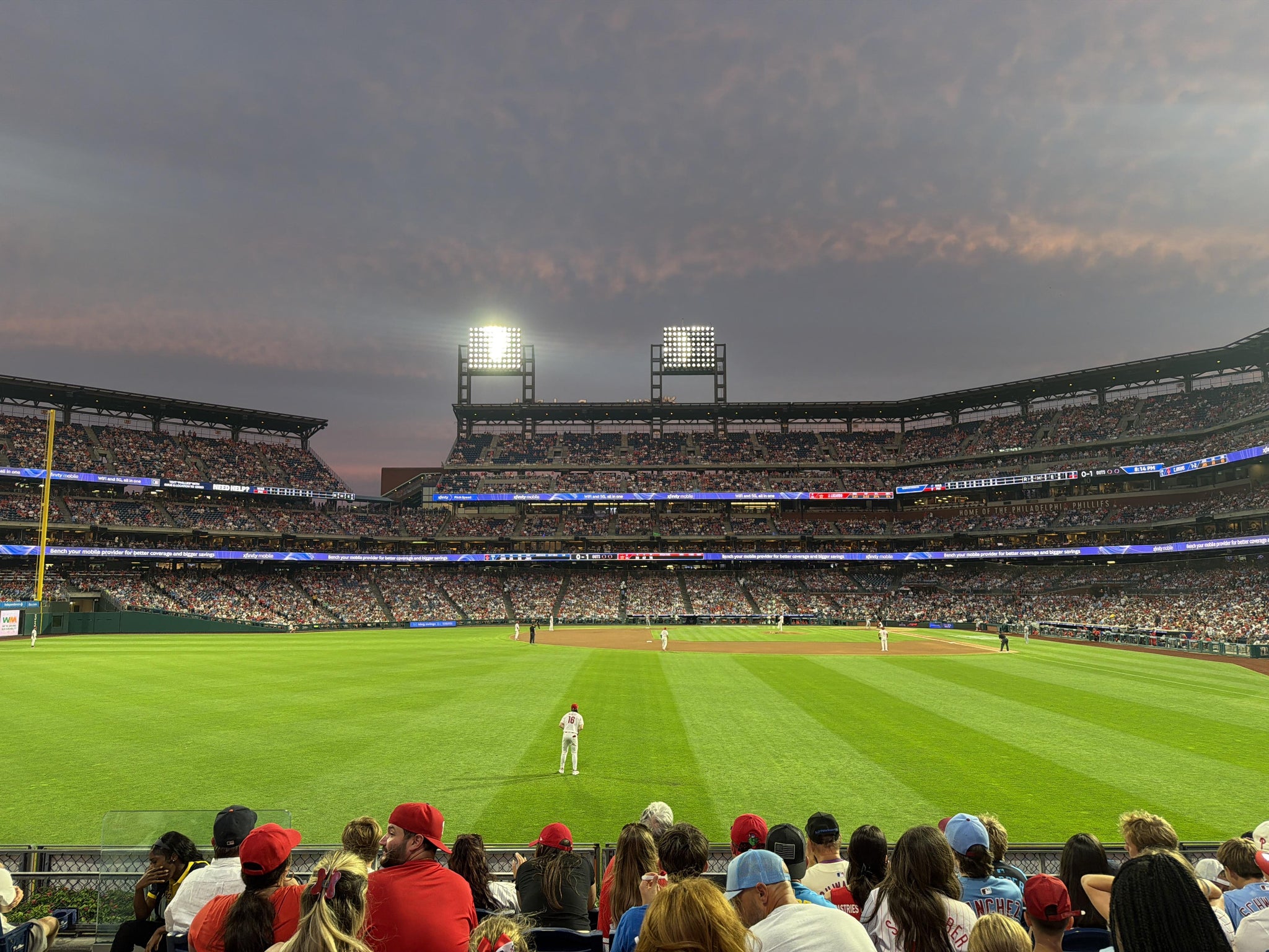 Real Fan View taken from Section 143 at Citizens Bank Park by Dave G