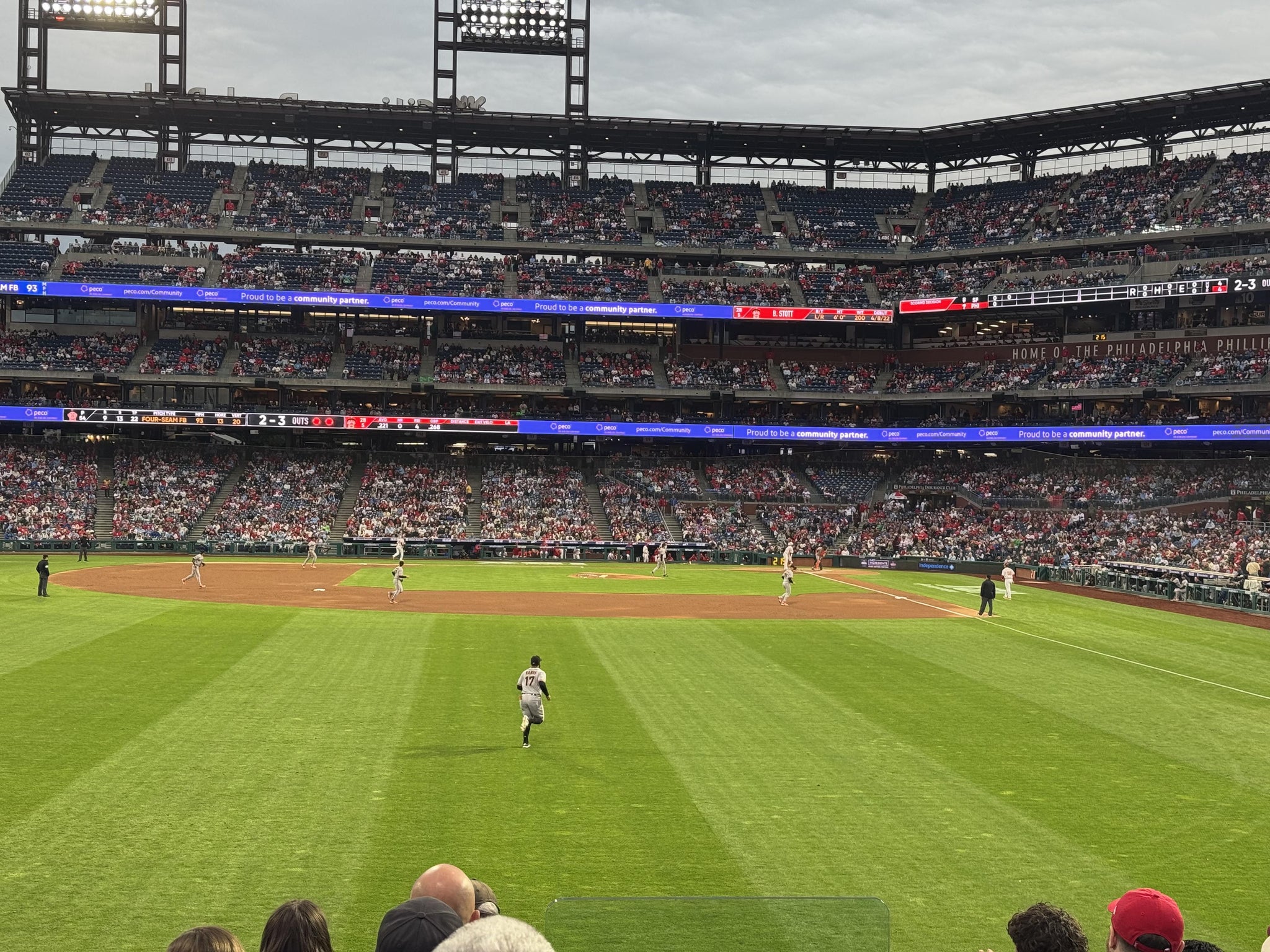 Real Fan View taken from Section 143 at Citizens Bank Park by Anonymous User
