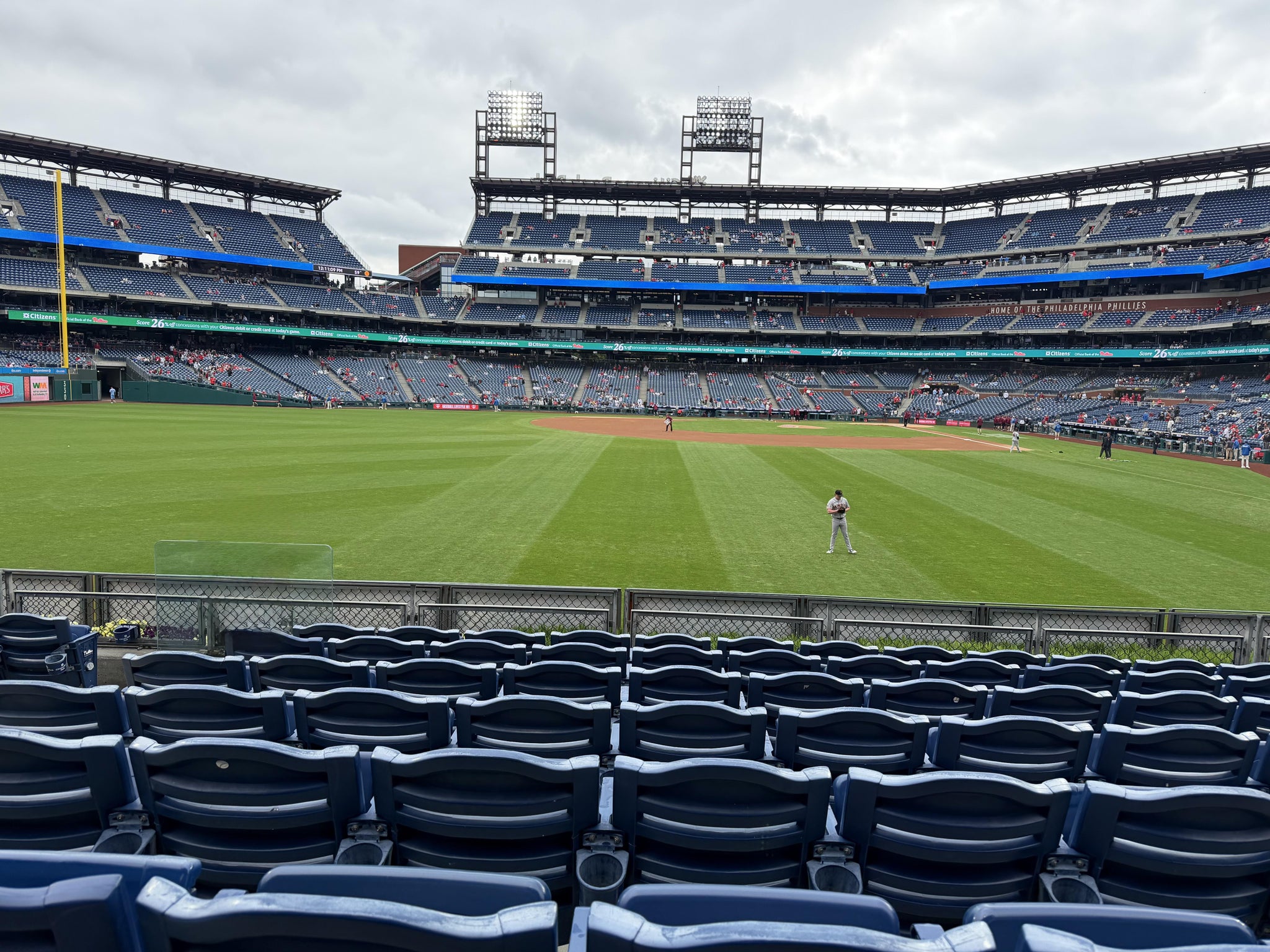 Real Fan View taken from Section 143 at Citizens Bank Park by Dave G