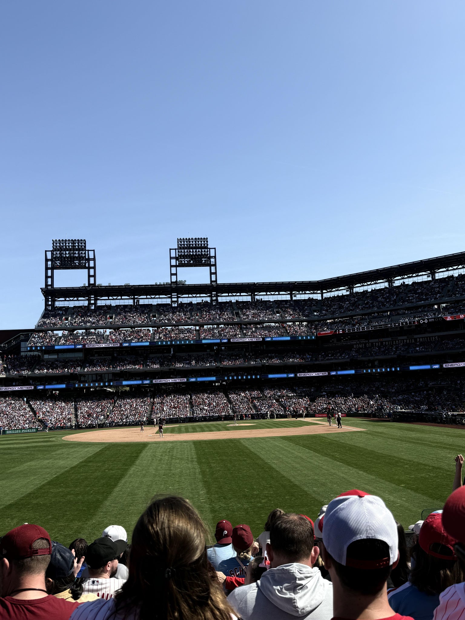 Real Fan View taken from Section 143 at Citizens Bank Park by Lenore C