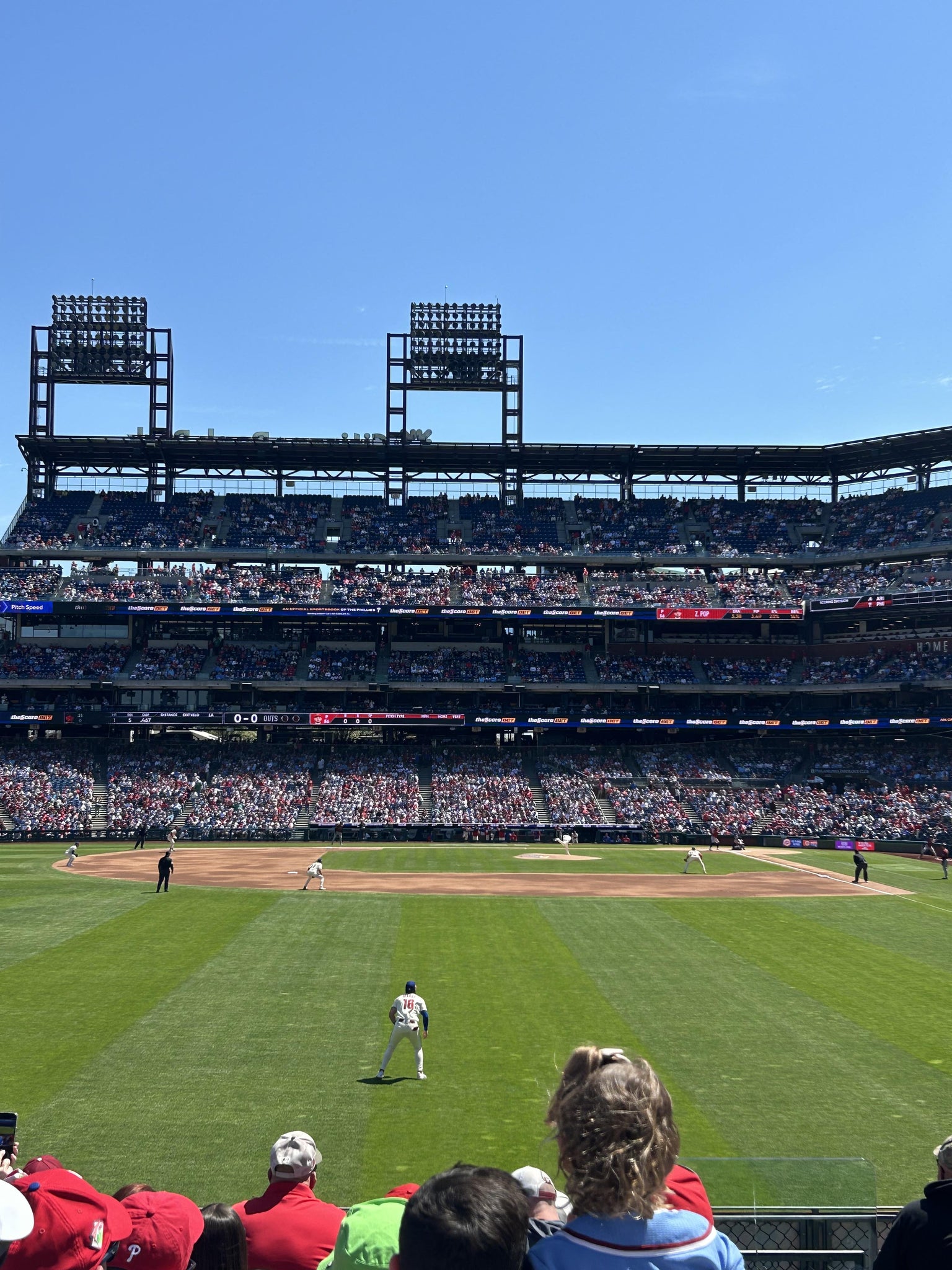 Real Fan View taken from Section 143 at Citizens Bank Park by Riley S