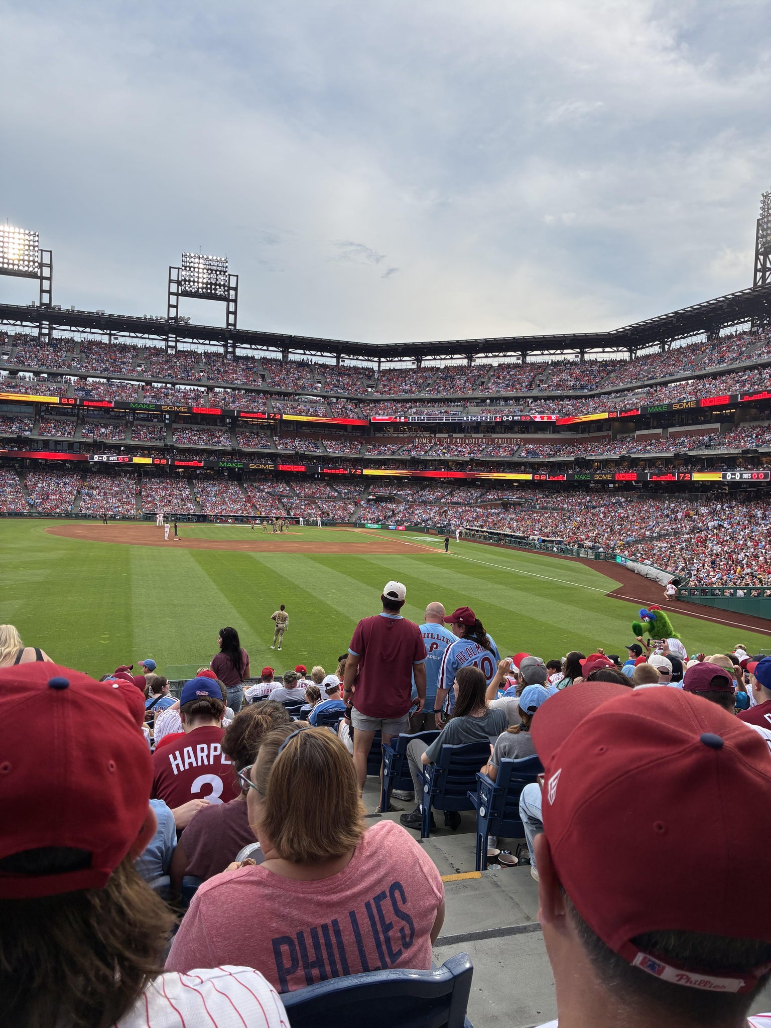 Real Fan View taken from Section 144 at Citizens Bank Park by Kelly S