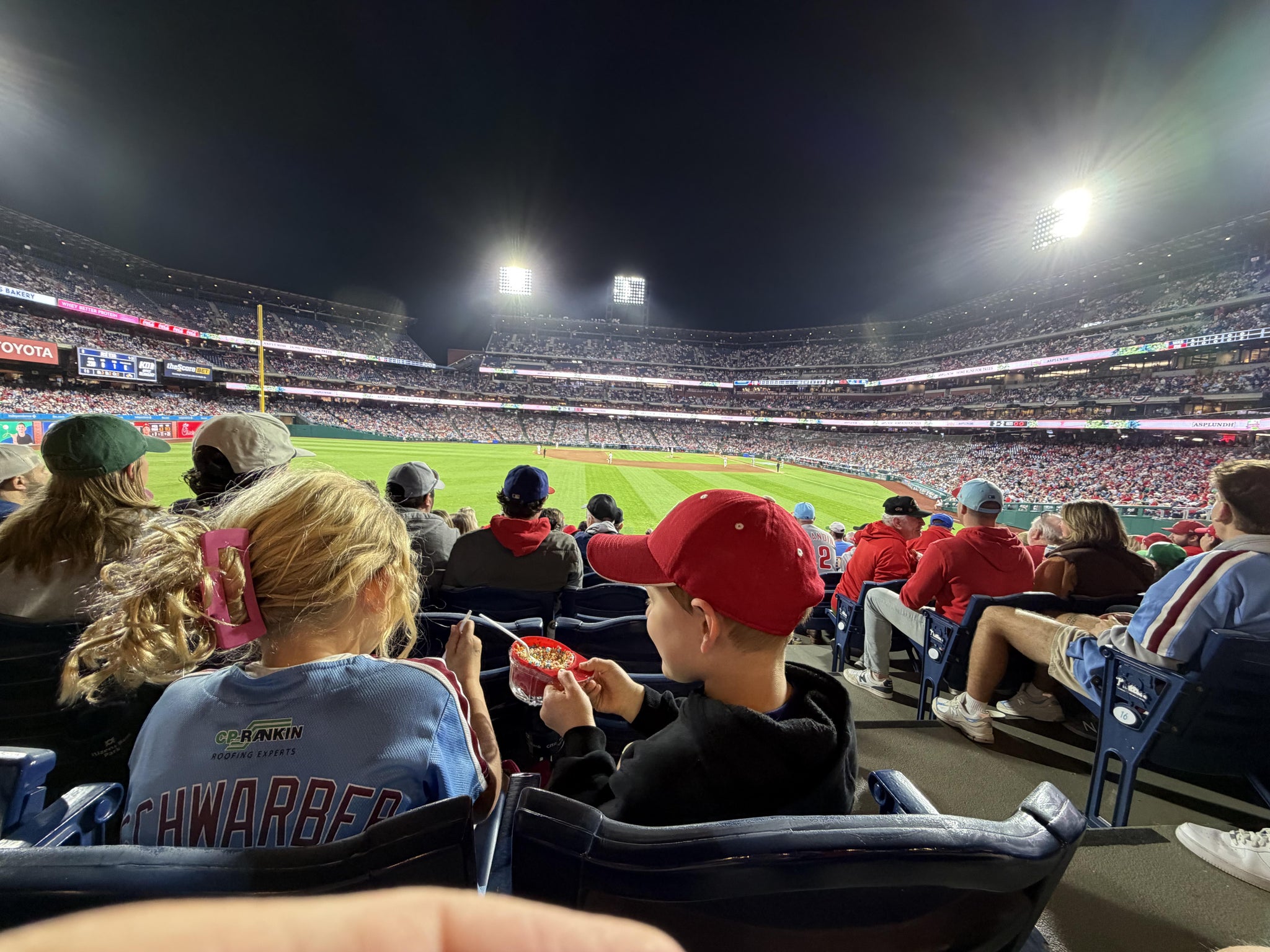 Real Fan View taken from Section 144 at Citizens Bank Park by Mike K