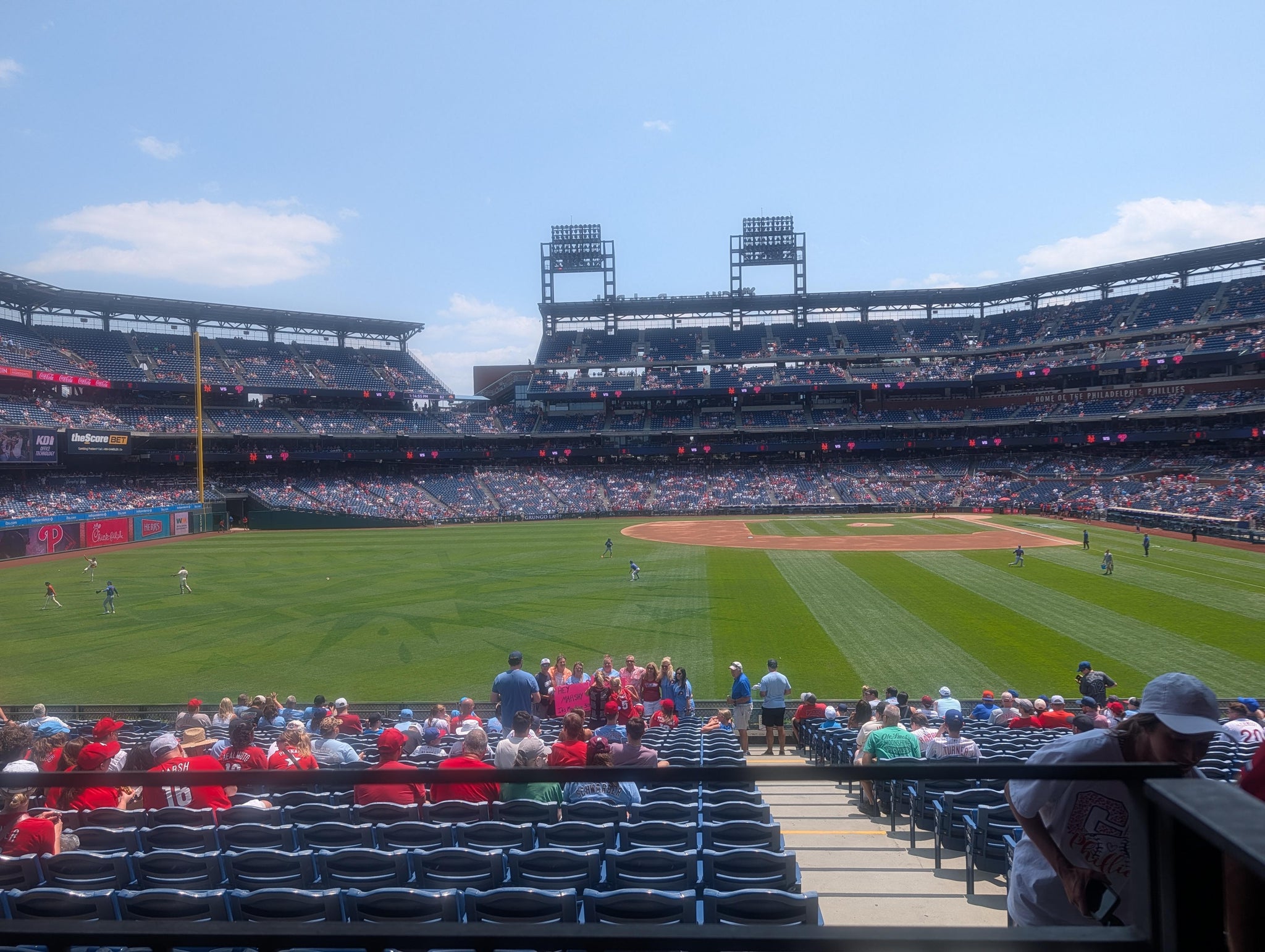 Real Fan View taken from Section 144 at Citizens Bank Park by John B